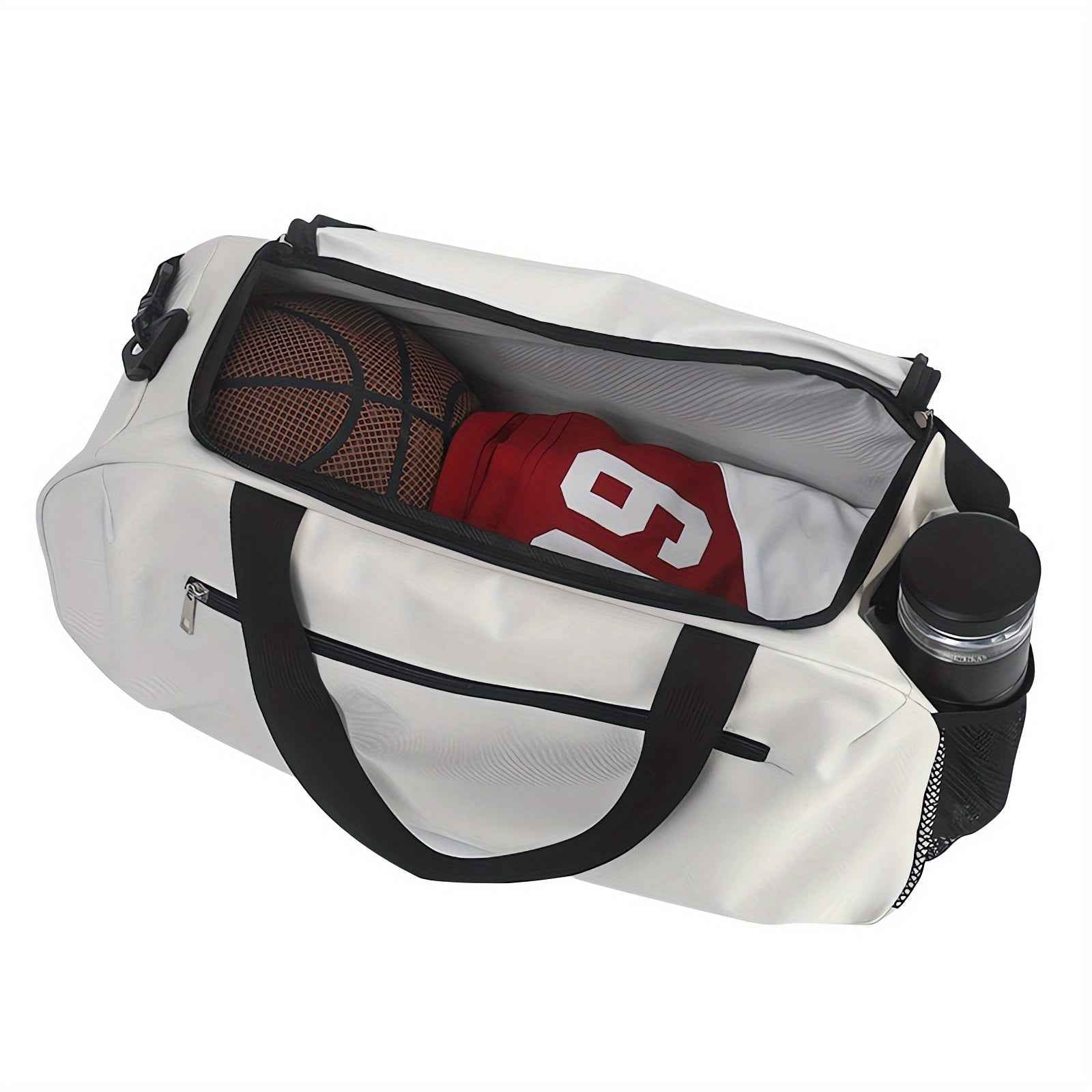 Duffel Bag with MILANO Pattern, Essential Handbag for The Gym, Reinforced Double Handles, Lightweight Oxford Fabric, Suitable for Yoga and Fitness, Machine Washable, Travel Bag, for Teenager