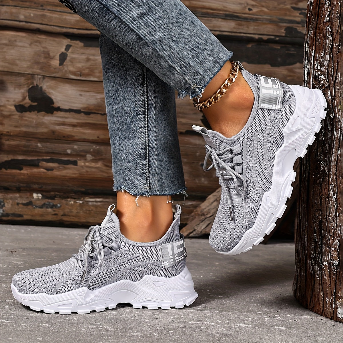 Lightweight Breathable Womens SlipOn Casual Sneakers - IRON GODDESS