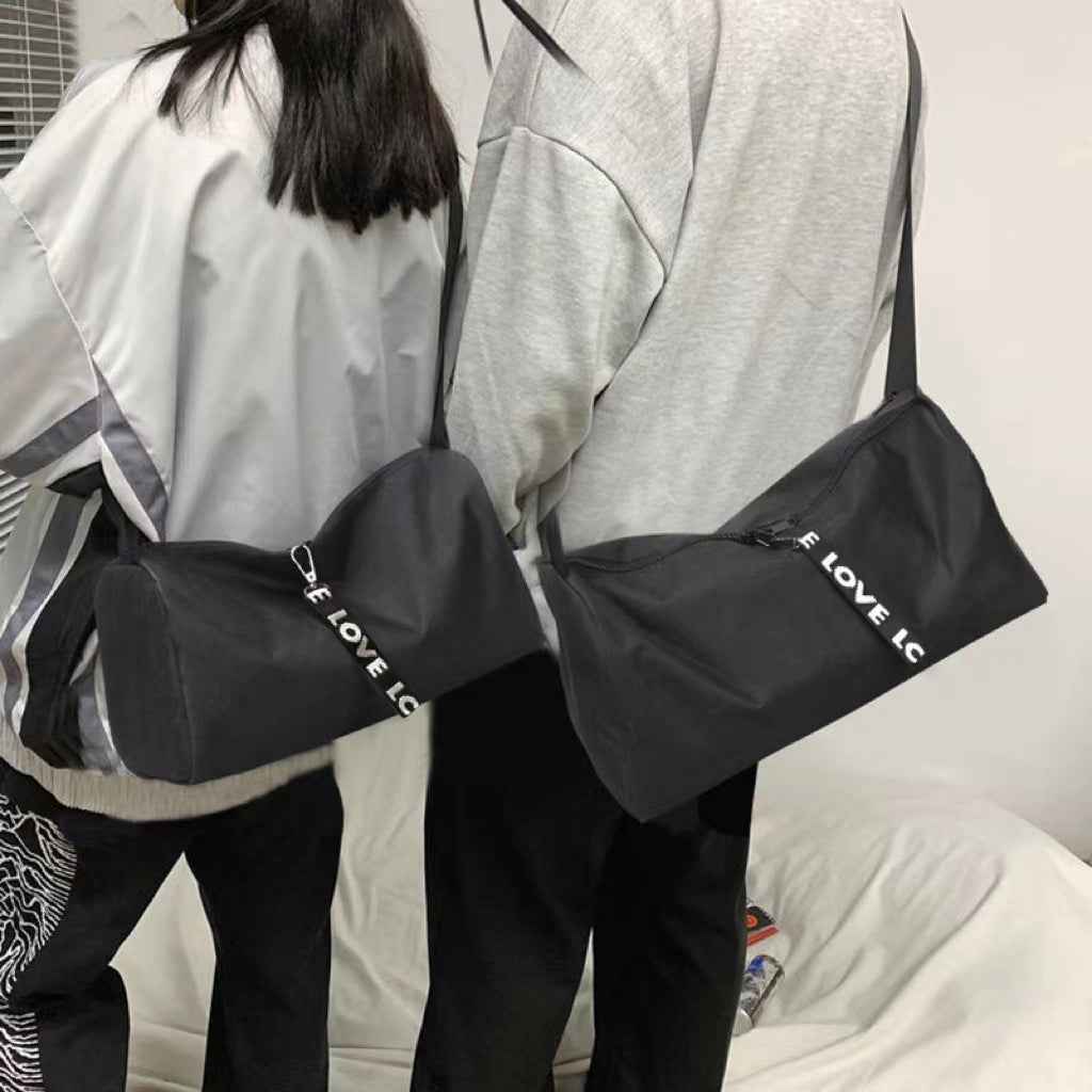 Men'S & Women'S Outdoor Fitness Yoga Bag - Large Capacity Multifunctional Sports Storage with Adjustable Nylon Straps, Durable Polyester for Gym, Training, Travel - Black, Versatile Carryall, Sleek Design, Sturdy Construction