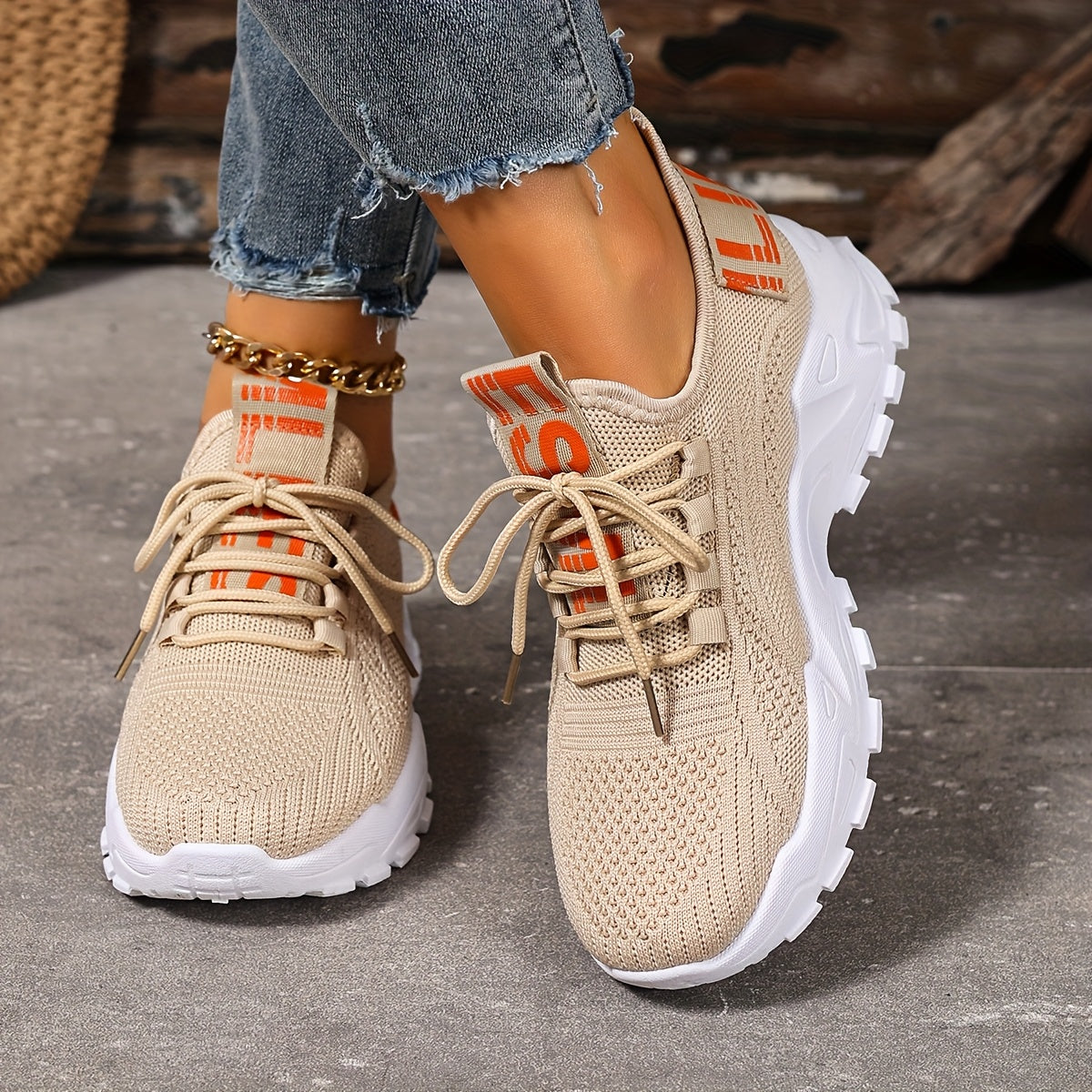 Lightweight Breathable Womens SlipOn Casual Sneakers - IRON GODDESS