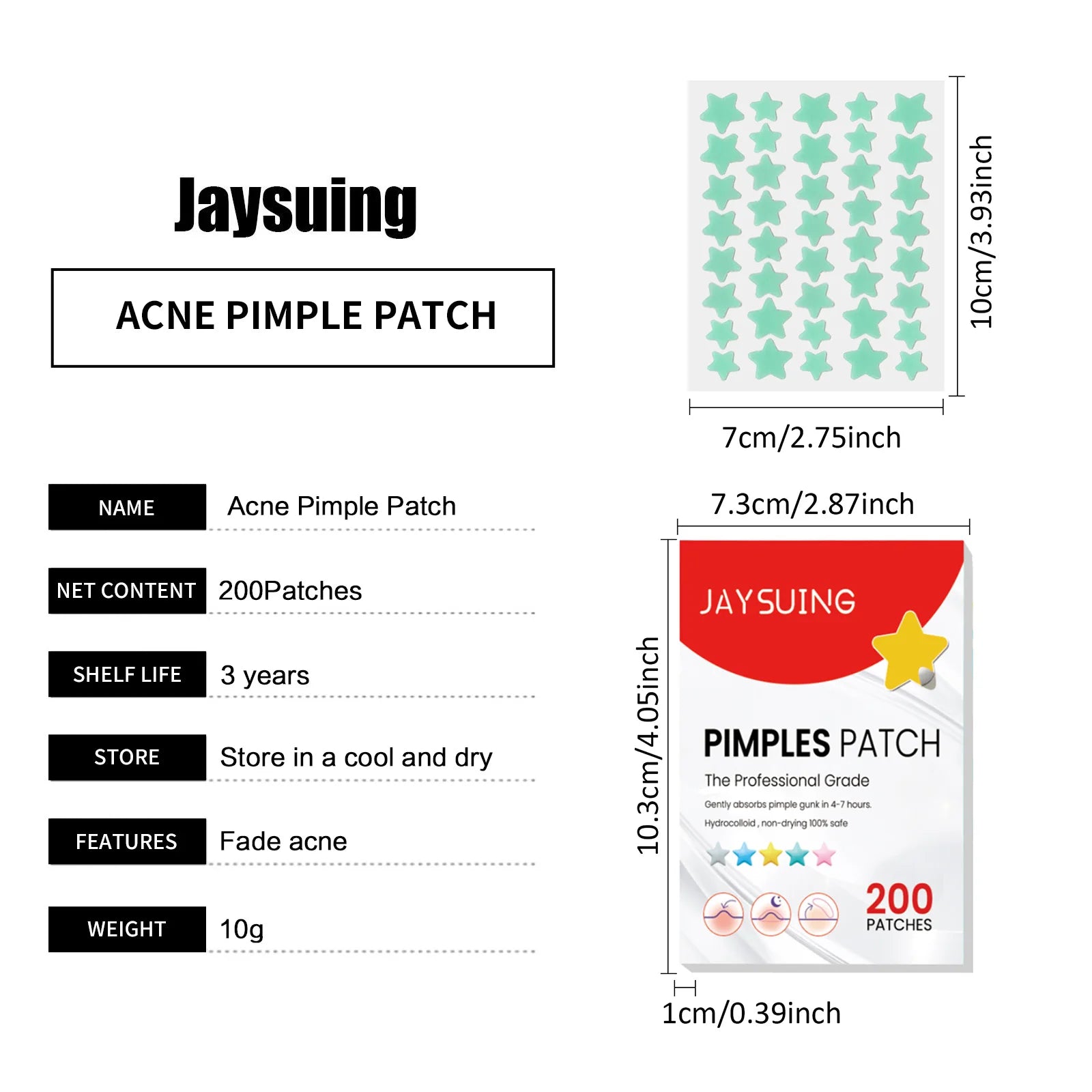 Gentle Waterproof Pimple Patches Deep Clean Acne Eraser - IRON GODDESS