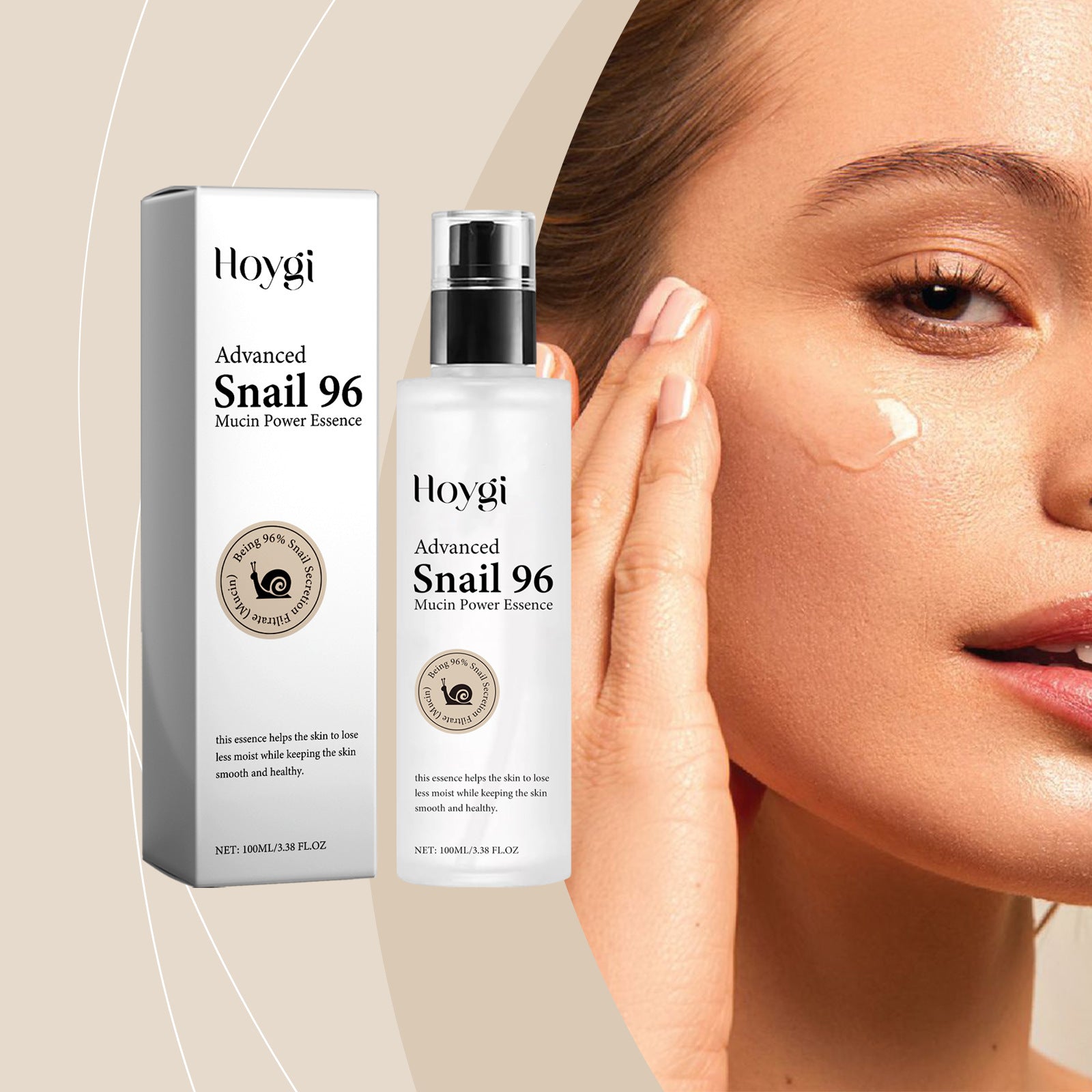 Hoygi Snail Mucin Hydrating Radiance Boosting Serum - IRON GODDESS