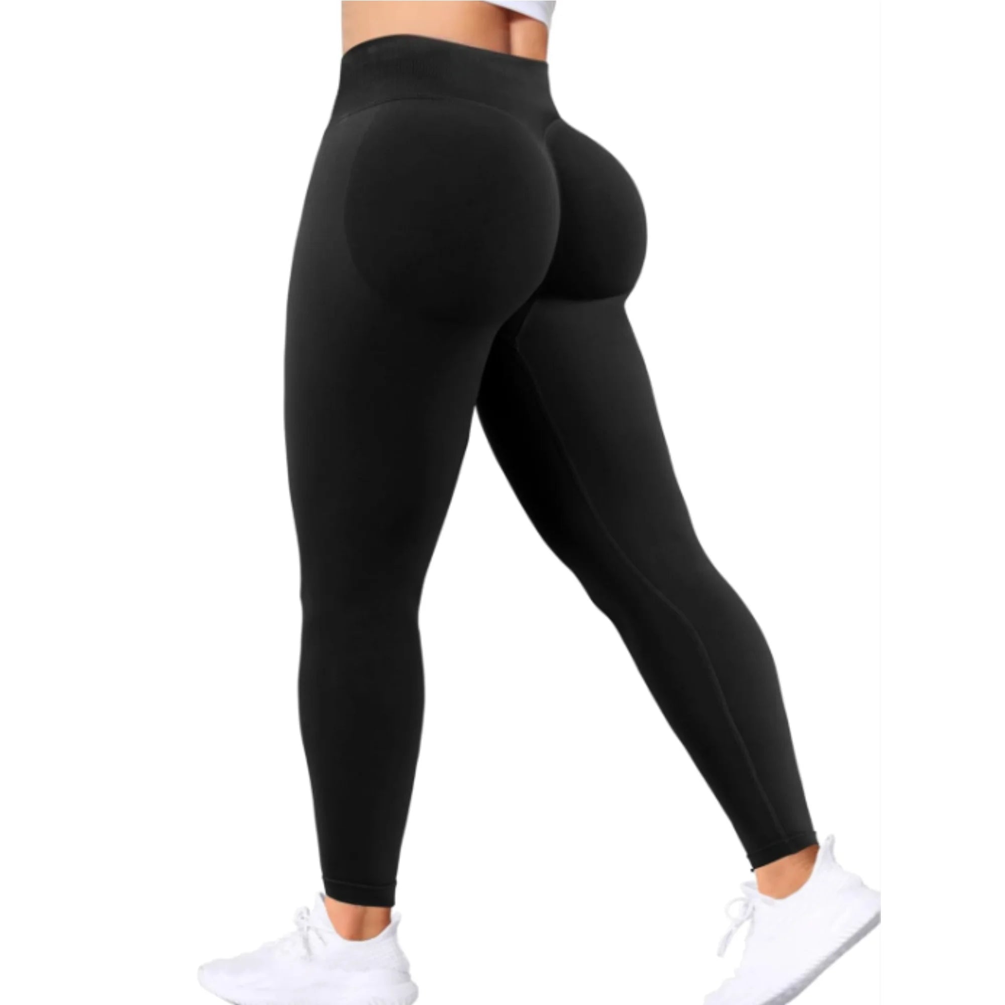 Seamless Women Solid Waist Yoga Pants Three-section Waist Sexy Hip-lifting Tight Sports Pants Fitness Exercise Yoga Pants - IRON GODDESS