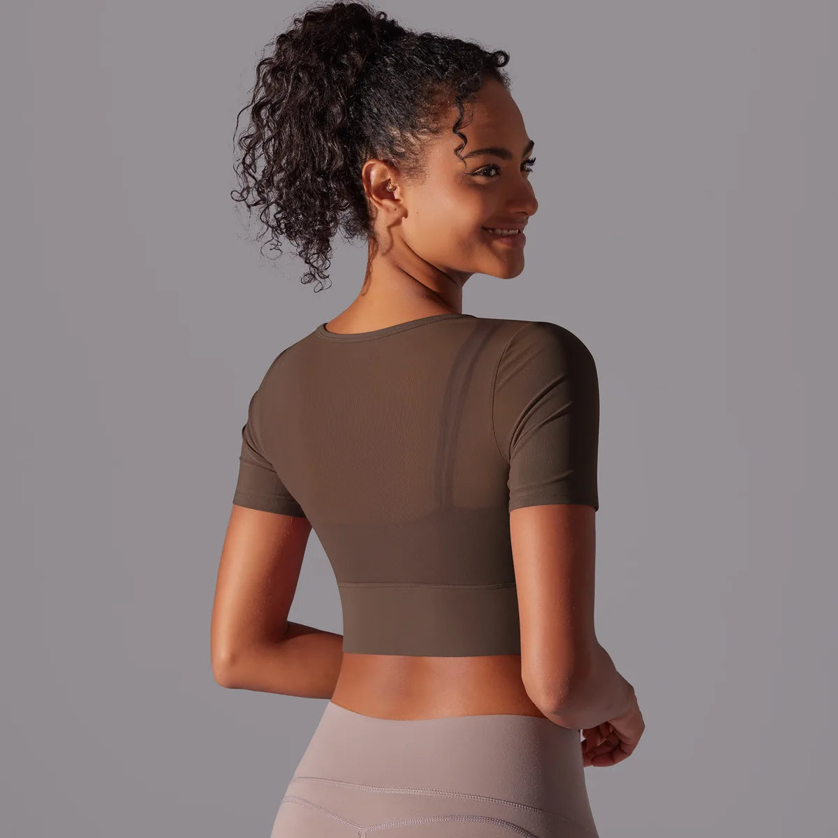 Yoga exercise set with women's mesh patchwork one piece asymmetric hollow sexy tight fitting sports and fitness yoga gym bra - IRON GODDESS
