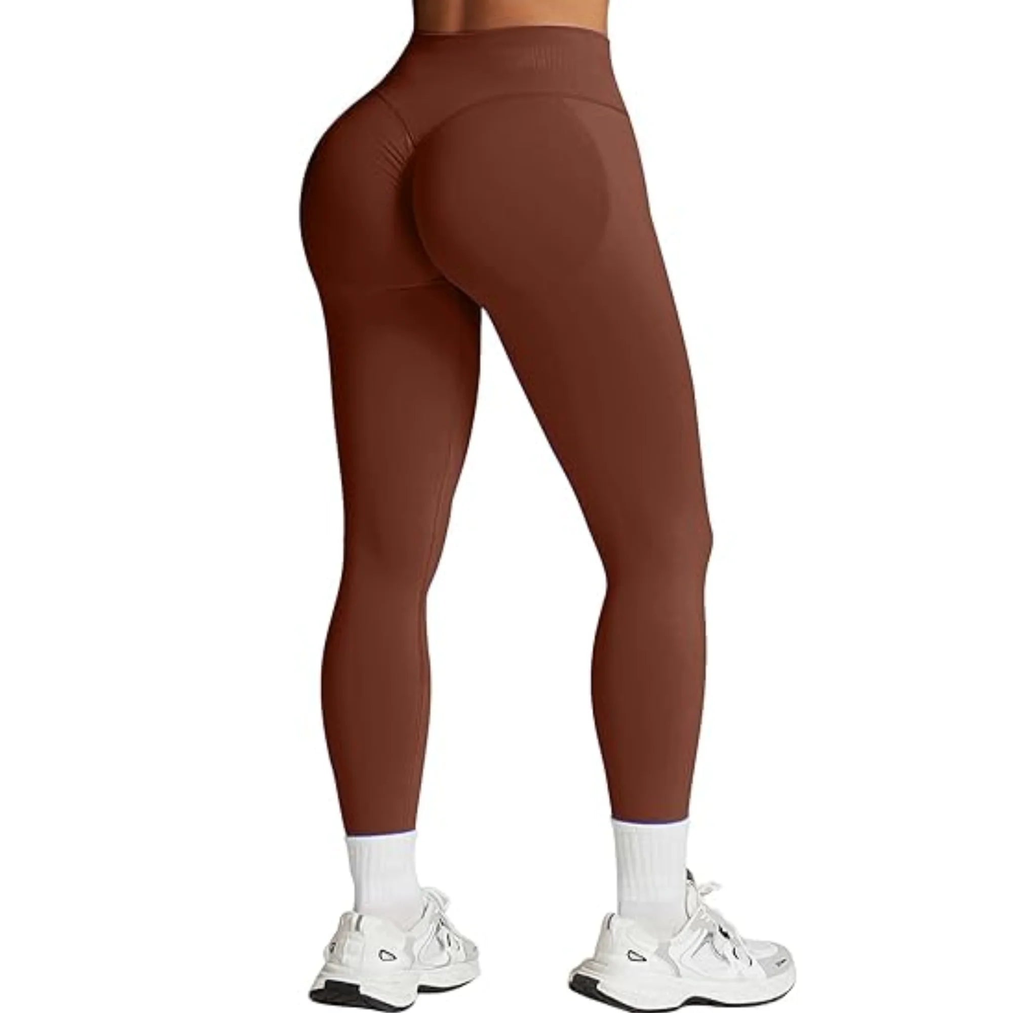 Seamless Women Solid Waist Yoga Pants Three-section Waist Sexy Hip-lifting Tight Sports Pants Fitness Exercise Yoga Pants - IRON GODDESS