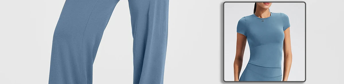 NCLAGEN Straight-Leg Pants Ultra Soft Butter Fabric Women's Mid-Waist Yoga Pants GYM Naked Feel Pilates Running Sport Trousers - IRON GODDESS