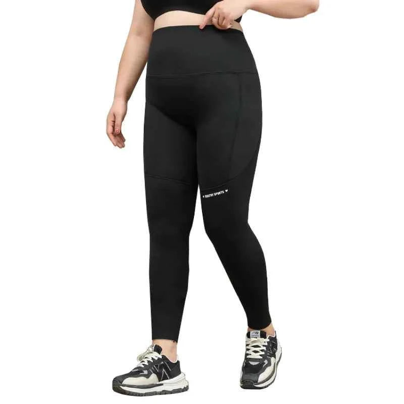 Plus Size Shark Pants HighWaisted ButtLifting Yoga Tights
