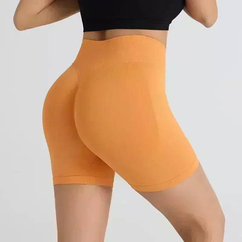 Oner Active Effortless Seamless Shorts Yoga Shorts Women Silicone Printed Sport Shorts Low Ribbed Band Scrunch Butt Shorts - IRON GODDESS