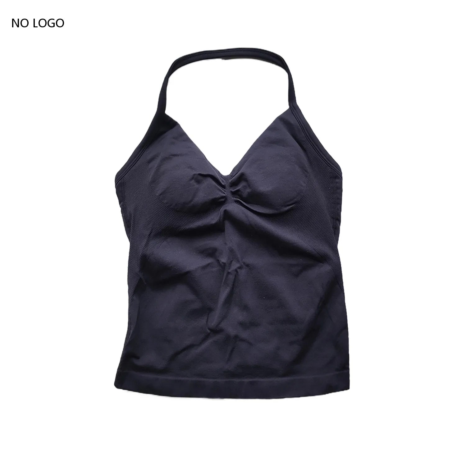 ARFTE Longline Strappy Gym Top Backless Gym Clothes Women Scrunch Built-in Bra With Removable Cups Yoga Tank Tops - IRON GODDESS