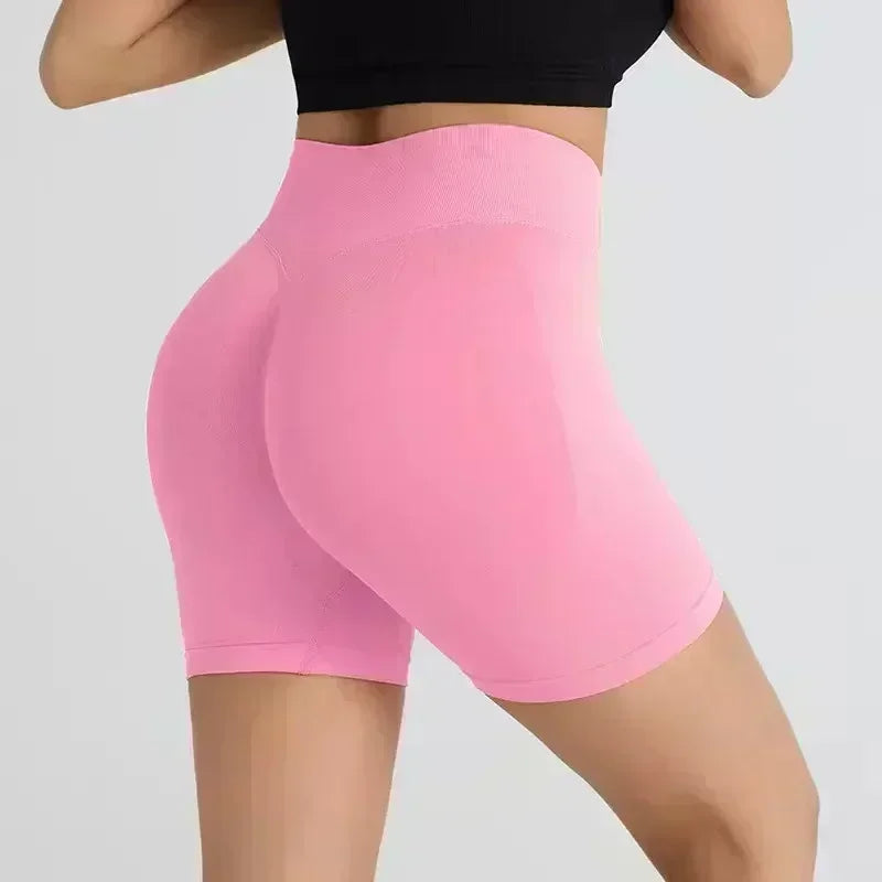 Oner Active Effortless Seamless Shorts Yoga Shorts Women Silicone Printed Sport Shorts Low Ribbed Band Scrunch Butt Shorts - IRON GODDESS