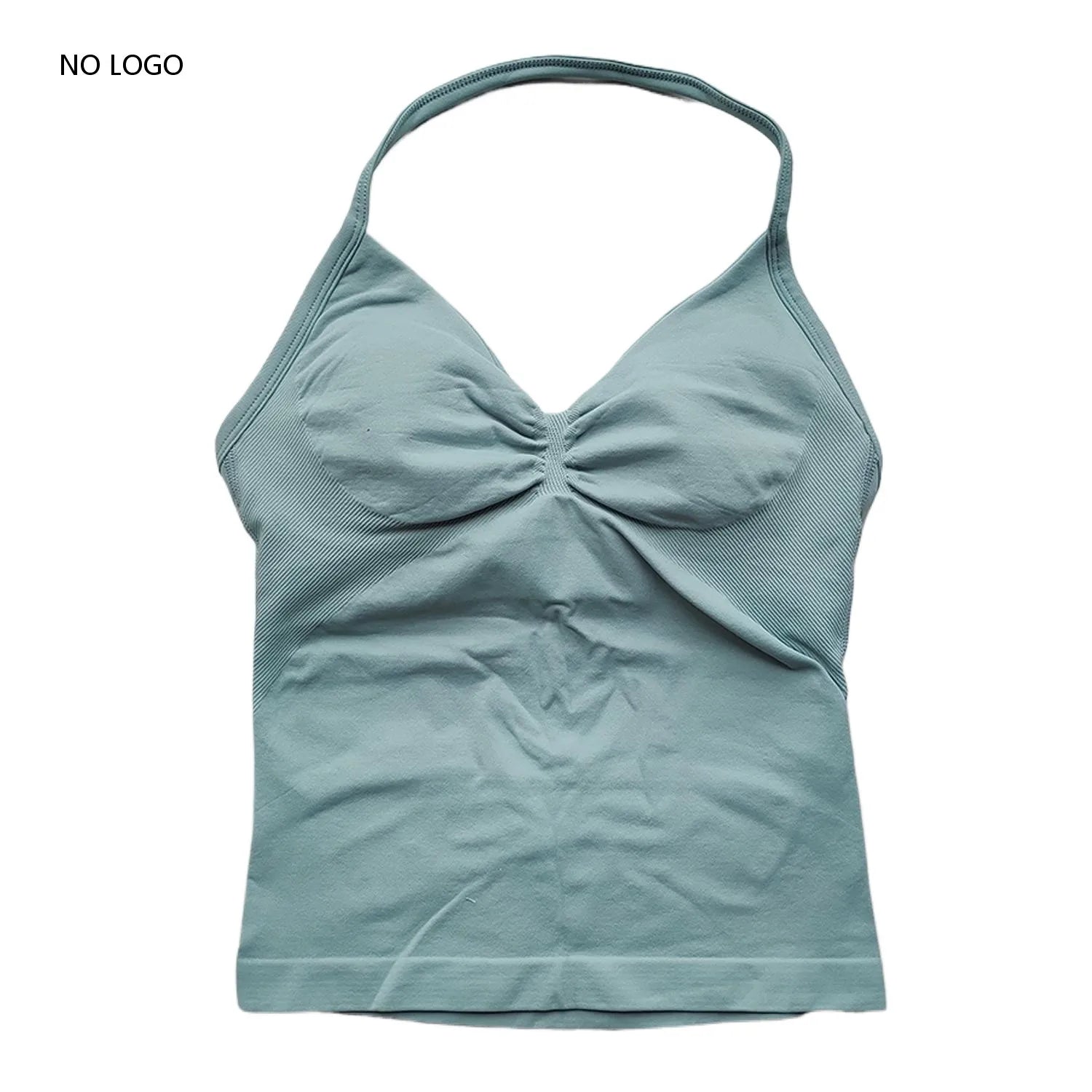 ARFTE Longline Strappy Gym Top Backless Gym Clothes Women Scrunch Built-in Bra With Removable Cups Yoga Tank Tops - IRON GODDESS