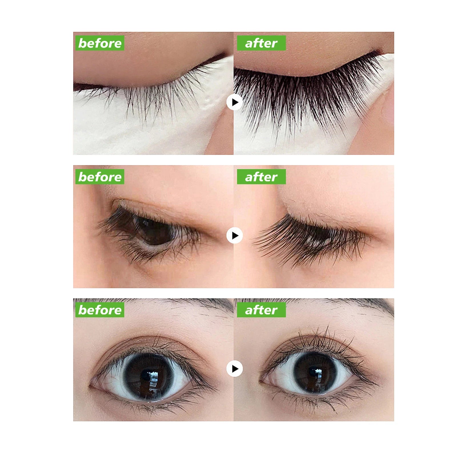 Castor Oil Eyelash Growth Serum With Brush Multipurpose Hair Eyebrow Eyelash Growth Thick Essence Nourishing Moisturize Liquid - IRON GODDESS