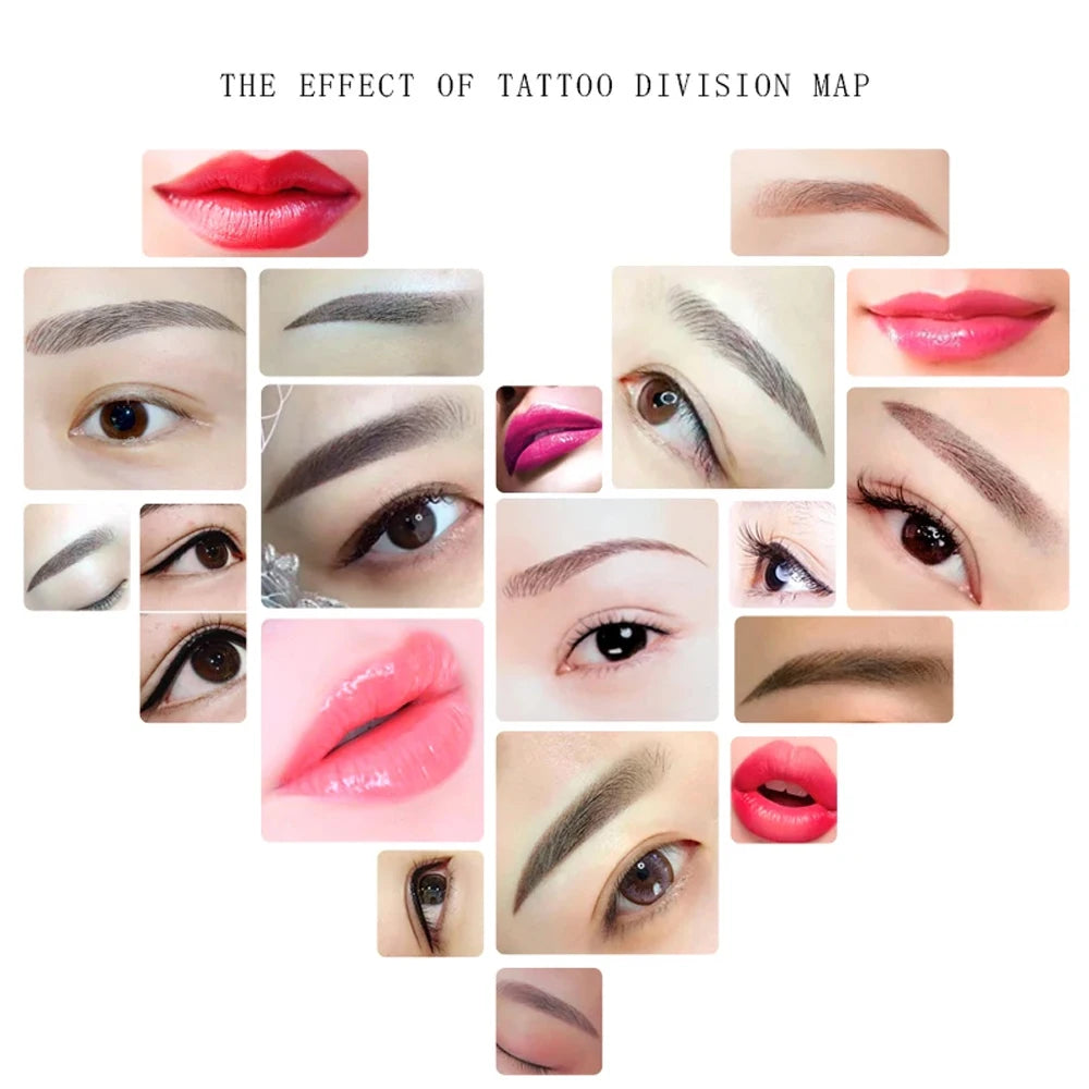 Wireless PMU Machine Permanent Makeup for Eyebrows Miroblading Eyeliner Lip Microshading Professional Rotary Tattoo Pen Gun Kit - IRON GODDESS