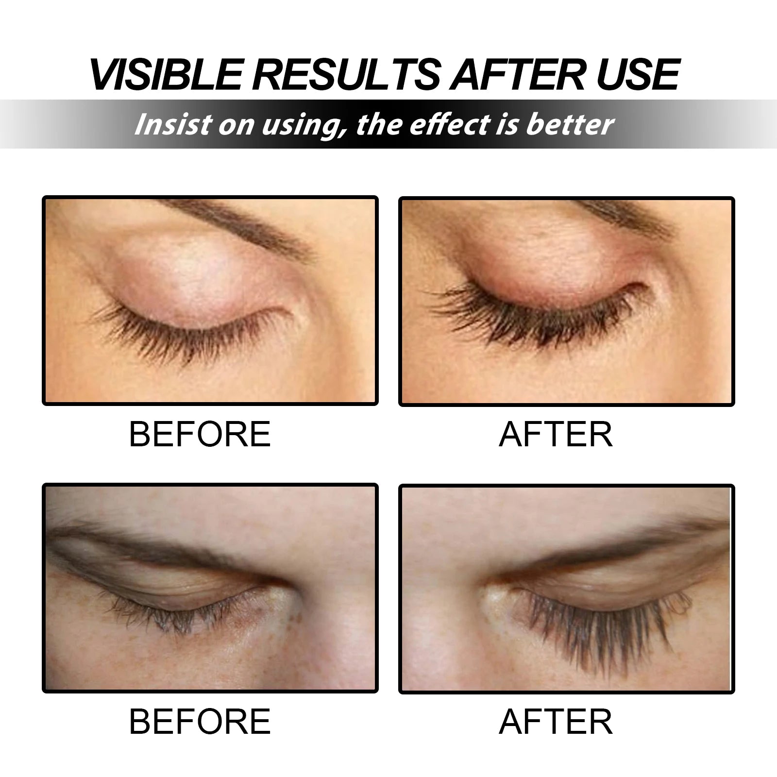 Castor Oil Eyelash Growth Serum With Brush Multipurpose Hair Eyebrow Eyelash Growth Thick Essence Nourishing Moisturize Liquid - IRON GODDESS