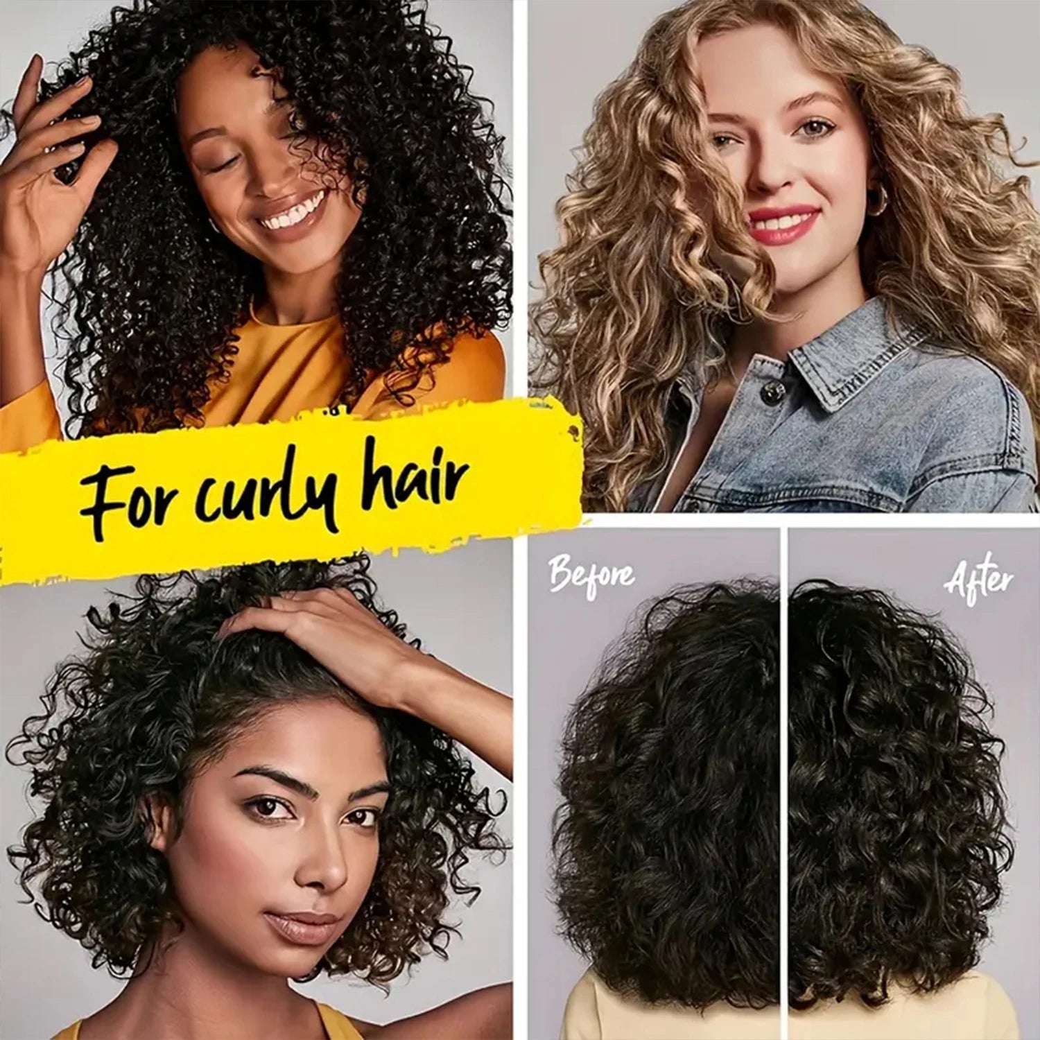 Hydrating Coconut Curling Cream Soft Shiny FrizzFree Curls - IRON GODDESS