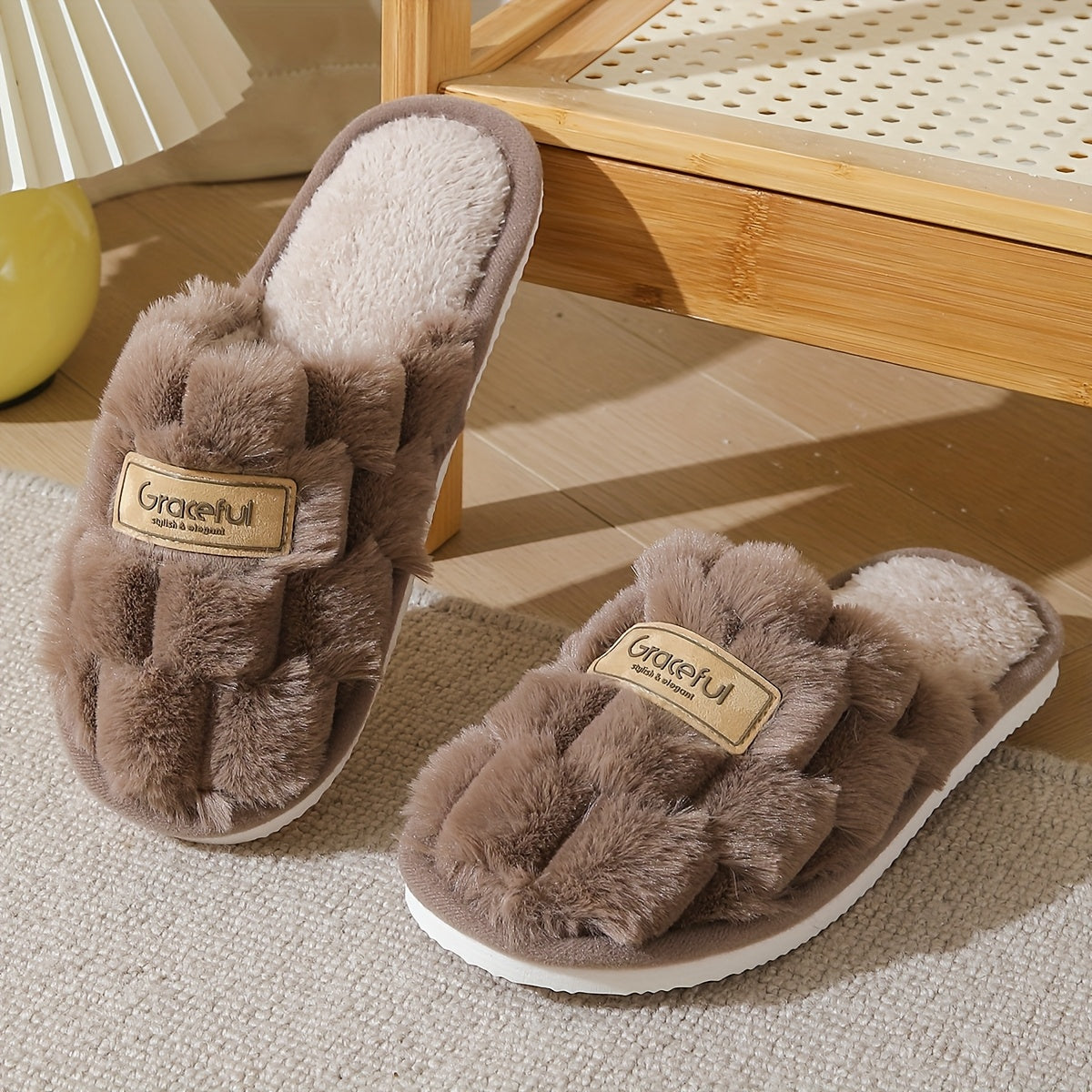 Cozy Plush Womens Slippers Warm NonSlip Comfort - IRON GODDESS