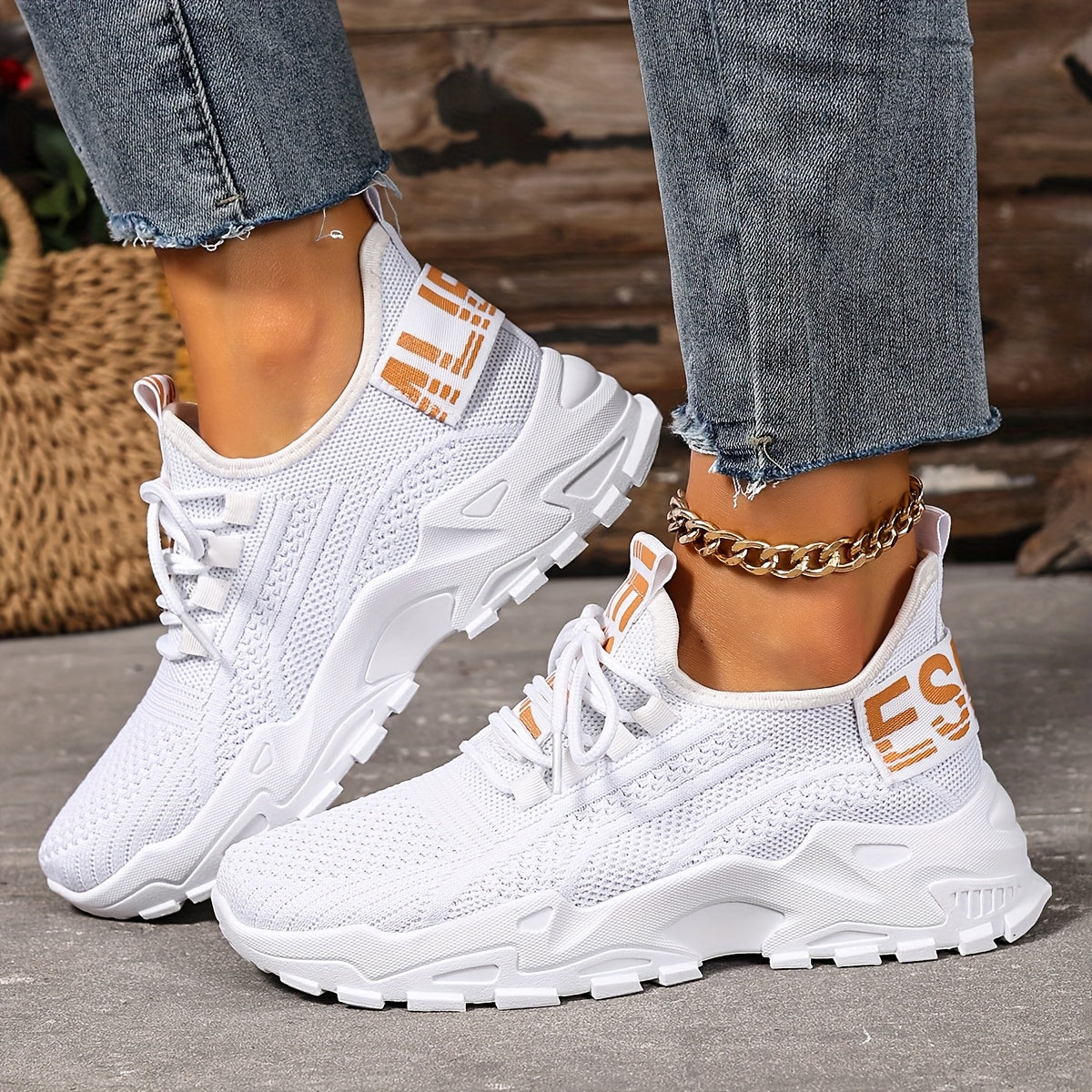 Lightweight Breathable Womens SlipOn Casual Sneakers - IRON GODDESS