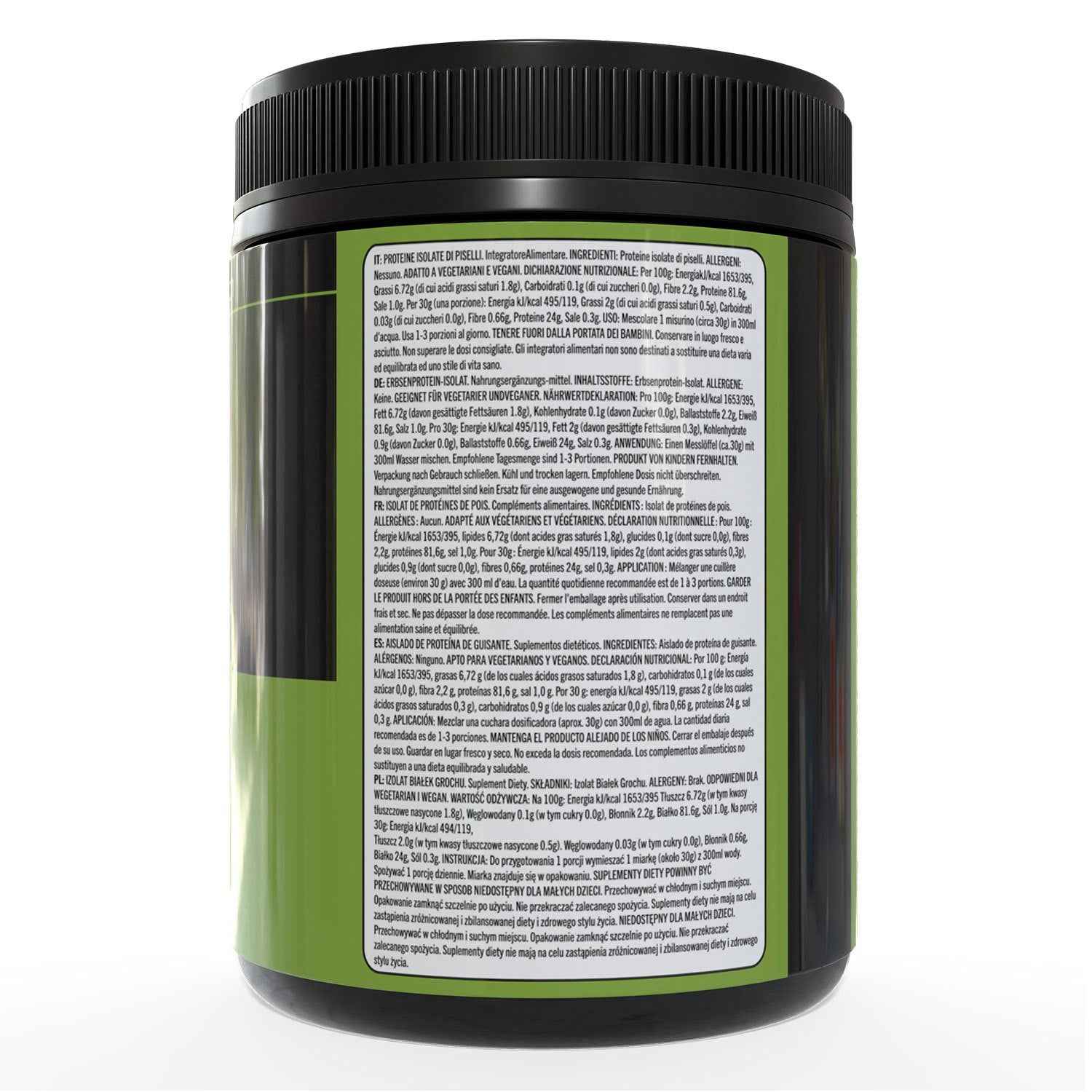 Vegan Protein 80 Pea Protein Powder | Plant Based Protein-Powder | 24g Protein per Serving | Pea-Protein Isolate | Unsweetened