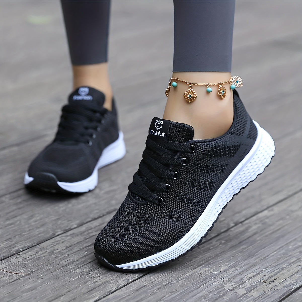 Lightweight Breathable Womens Mesh Casual Sneakers - IRON GODDESS