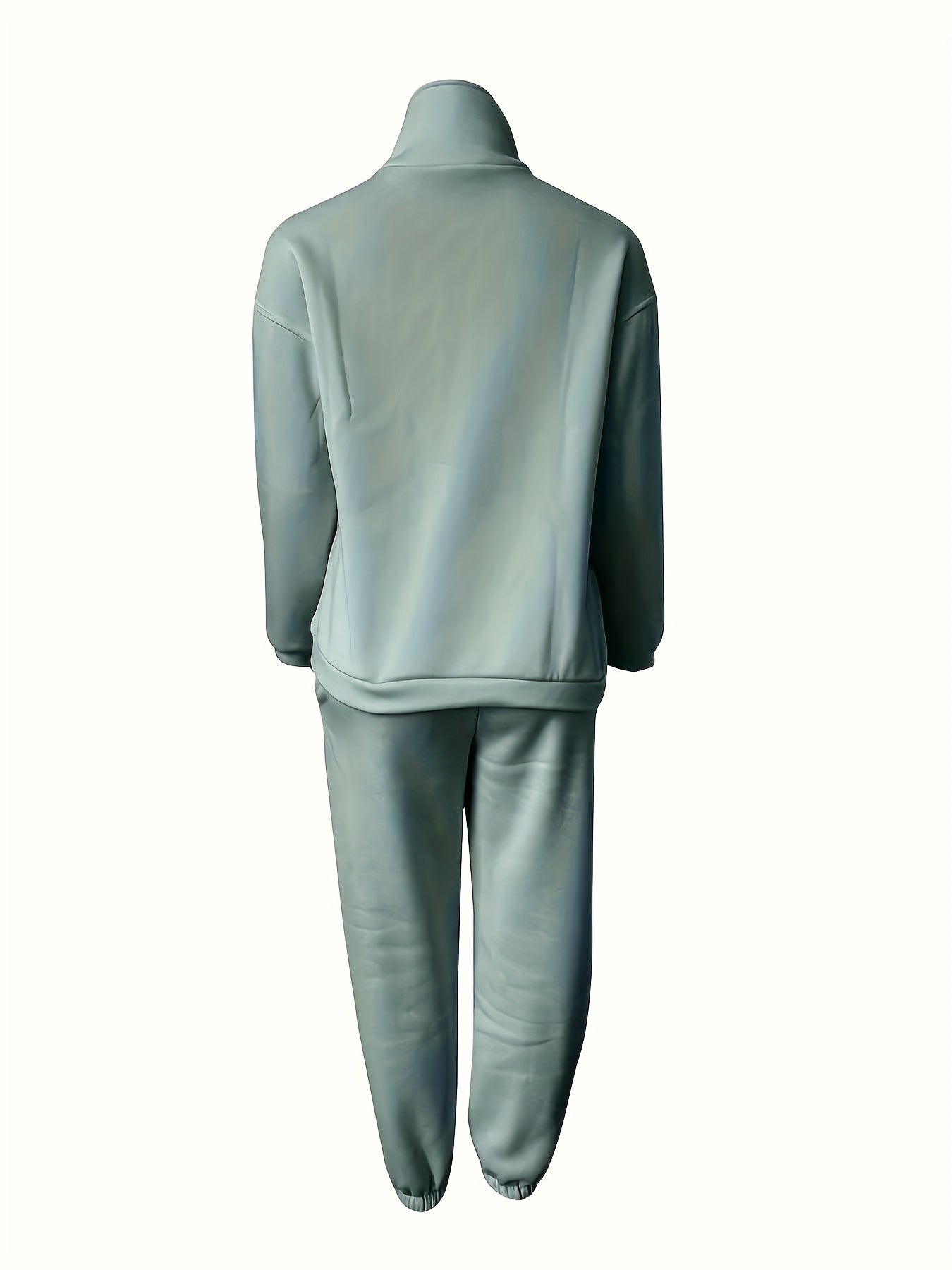Womens Long Sleeve Zip Sweatshirt  Pants Set - IRON GODDESS