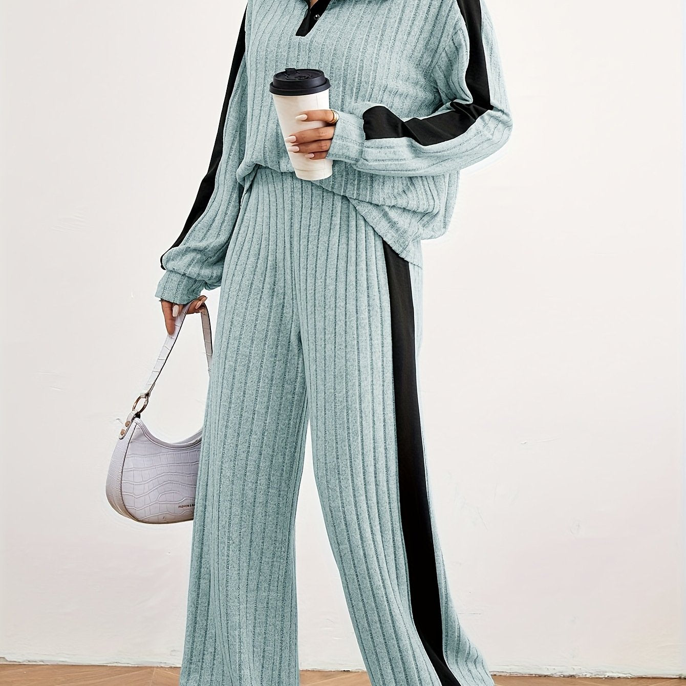 Effortless Chic Womens Casual Loungewear Sweat Set - IRON GODDESS