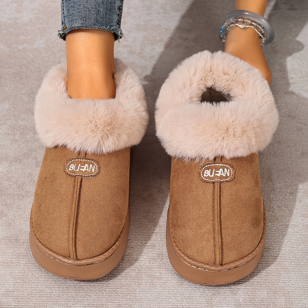 Cozy Plush Home Slippers Warm NonSlip CloudSoft Comfort - IRON GODDESS