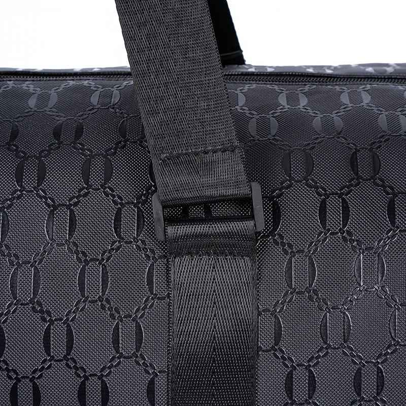 Men'S Large Tote Bag - Stylish Black Synthetic with Adjustable Shoulder Straps, Multiple Compartments & Tassel Detail, Perfect for Gym, Travel, and Everyday Use, Gym Bag, Versatile Carryall, Sleek Design, Durable Construction, Tote Bag Men, Travel Luggage