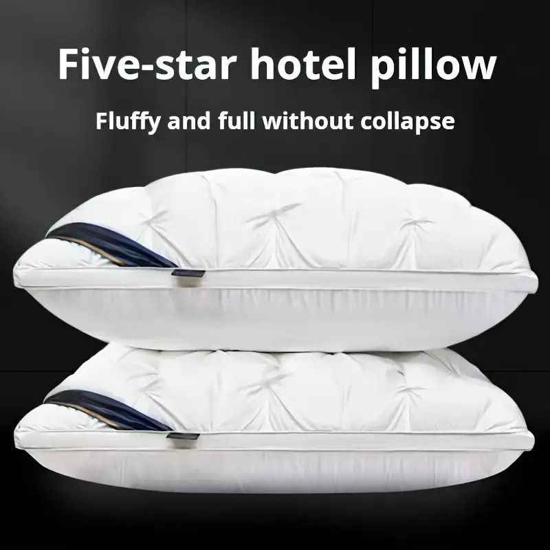 1pc/2pcs/4pcs Luxurious Hotel Quality Neck Support Pillows, Suitable for Deep Sleep And Comfort, Sleep Massage Pillow Core, Moisture Absorbing Breathable Household Bedding Pillow Suitable For Living Room, Bedroom, Home Decoration
