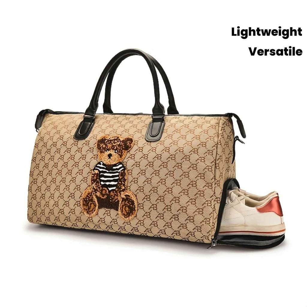 Travel Tote Bag, a Versatile Handbag with Large Capacity for Short Trips, Suitable for Business Travel, Luggage Storage, Carry-On Bag with Dry And Wet Separation, Independent Shoe Compartment, Lightweight, Ideal for Students And Men, Multifunctional Gym B