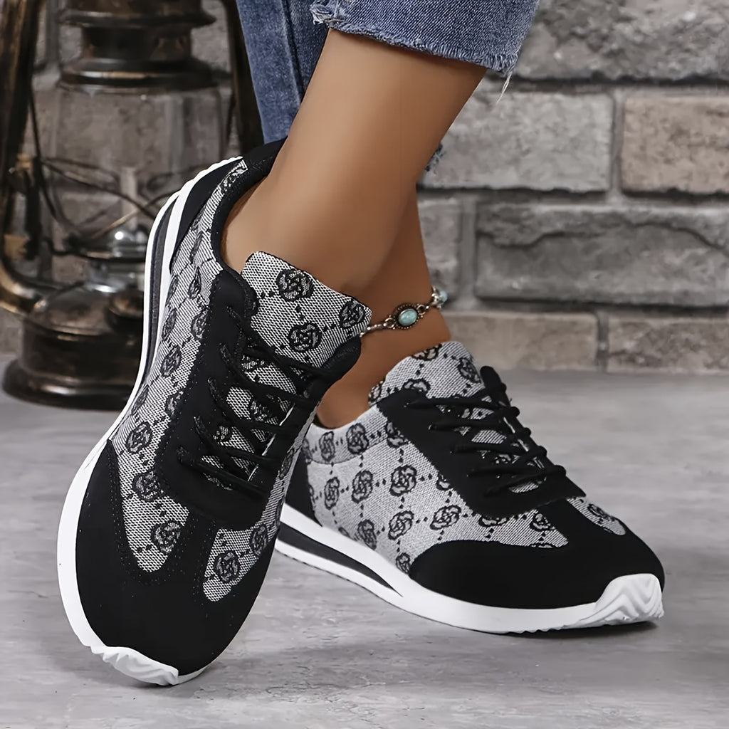 Breathable LowTop LaceUp Fashion Sneakers for Women - IRON GODDESS