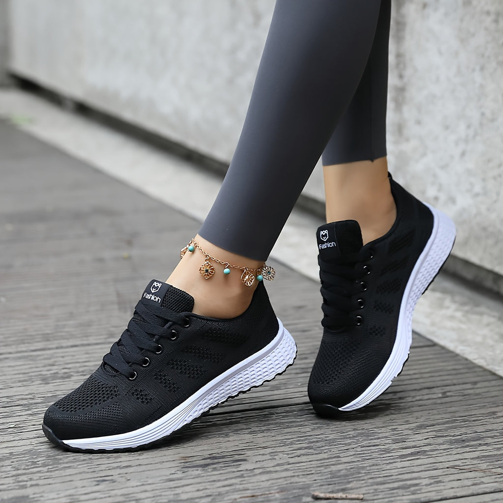 Lightweight Breathable Womens Mesh Casual Sneakers - IRON GODDESS