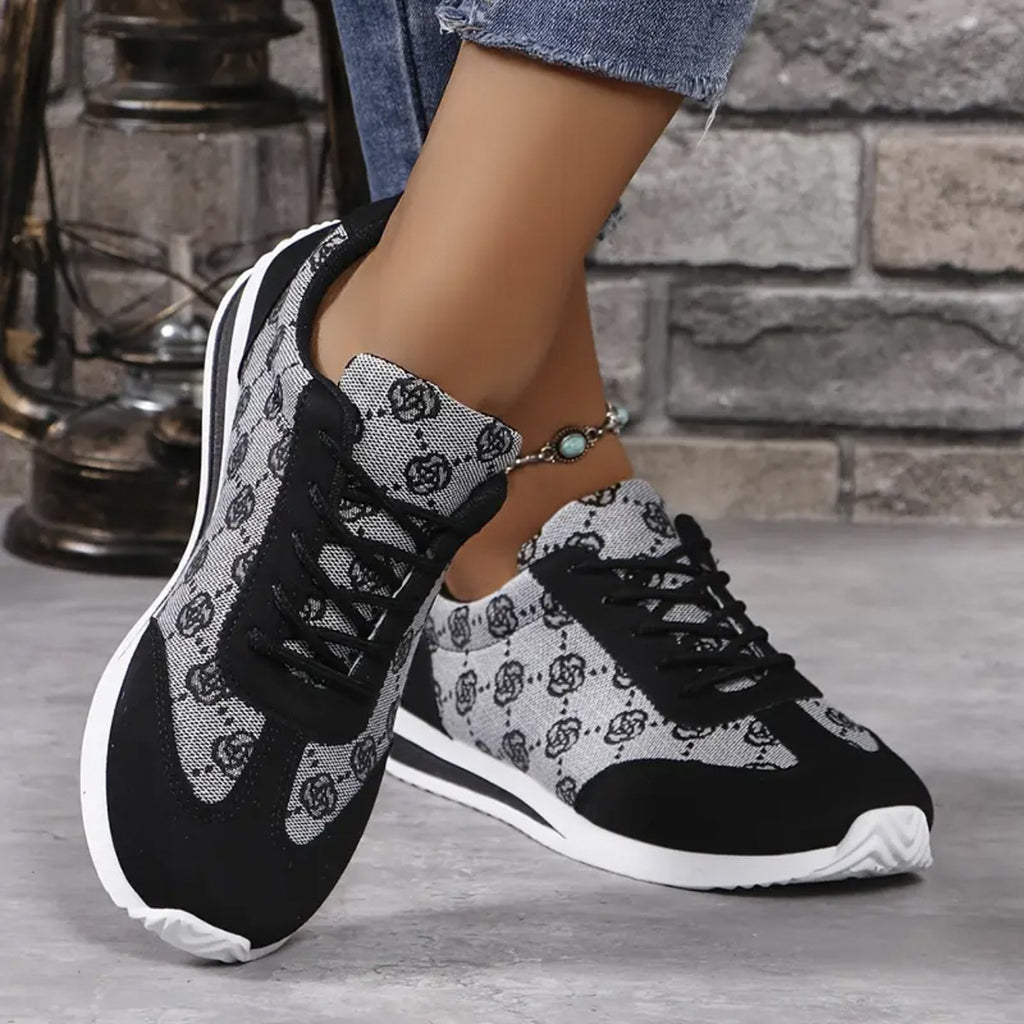 Breathable LowTop LaceUp Fashion Sneakers for Women - IRON GODDESS