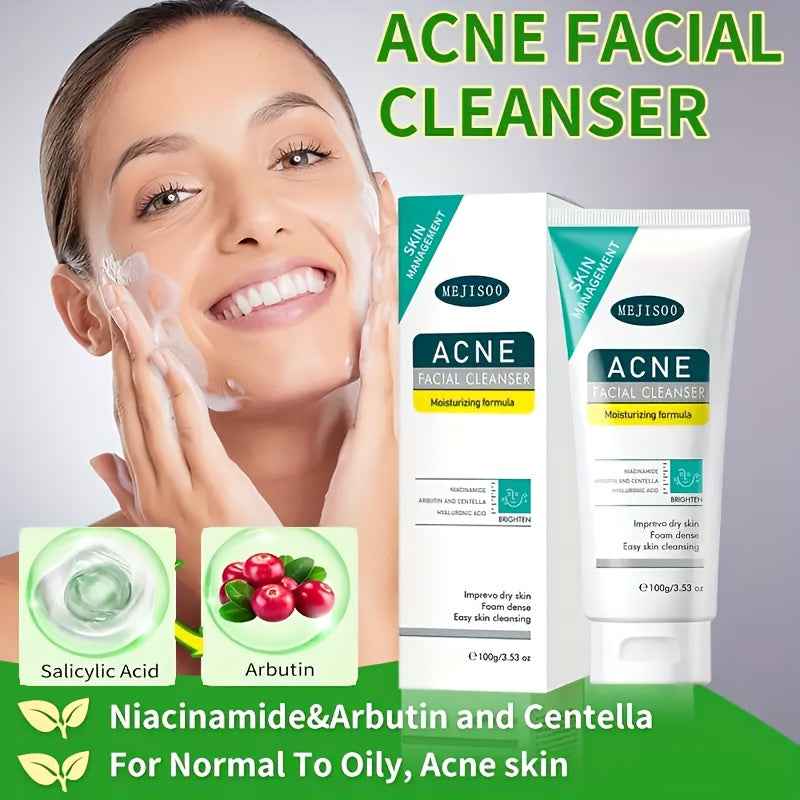 [Salicylic Acid Cleanser] Alcohol-Free, Fragrance-Free Salicylic Acid Cleanser 100g/3.53oz | Deep Cleansing, Pore Minimizing, Hydrating Formula with Niacinamide & Centella Asiatica Extracts for All Light Beige Types, Travel-Friendly Gift for Men & Women,