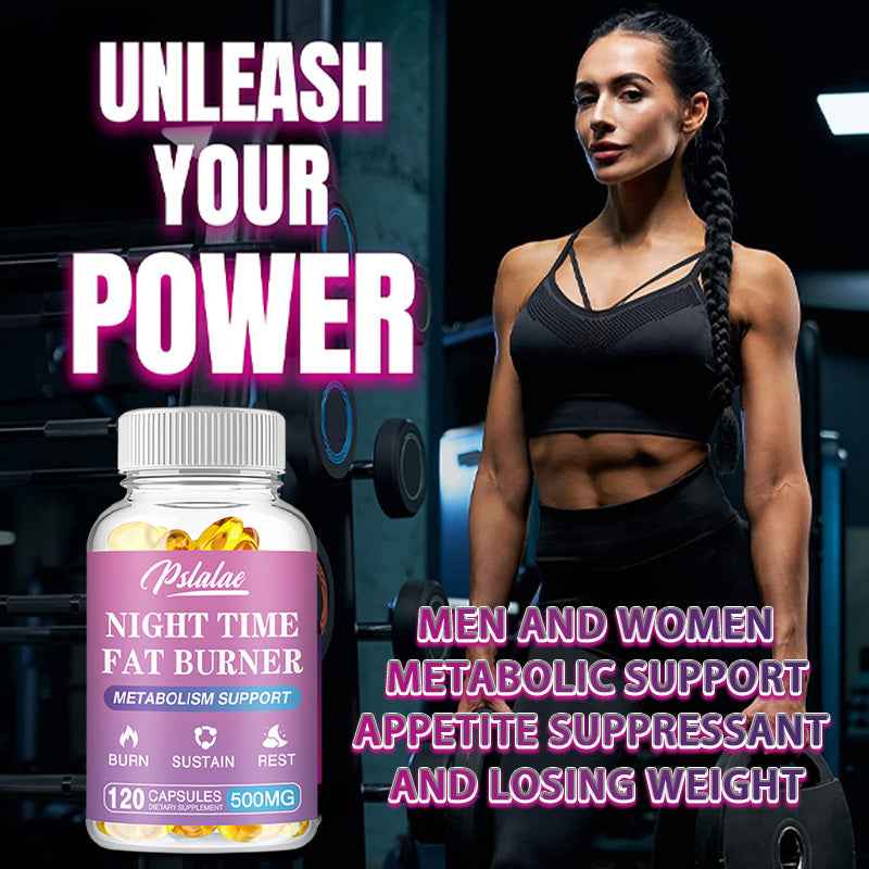 Night Time Fat Burner - Appetite Suppressants - Night-Time Fat Burner for Women & Men - Metabolism Booster Weight Loss Pills Menopausal use, feminine care,Regulate ph balance -120pcs