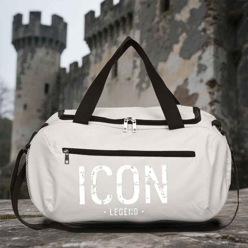 1pc ICON LEGEND Printed Printed Duffel Bag - Large Gym Bag, Large capacity Totes, Travel bag, Suitable Fitness Training Yoga and Travel Use, Sporty Design, Casual Tote, Durable Fabric, Spacious Design, Active Lifestyle
