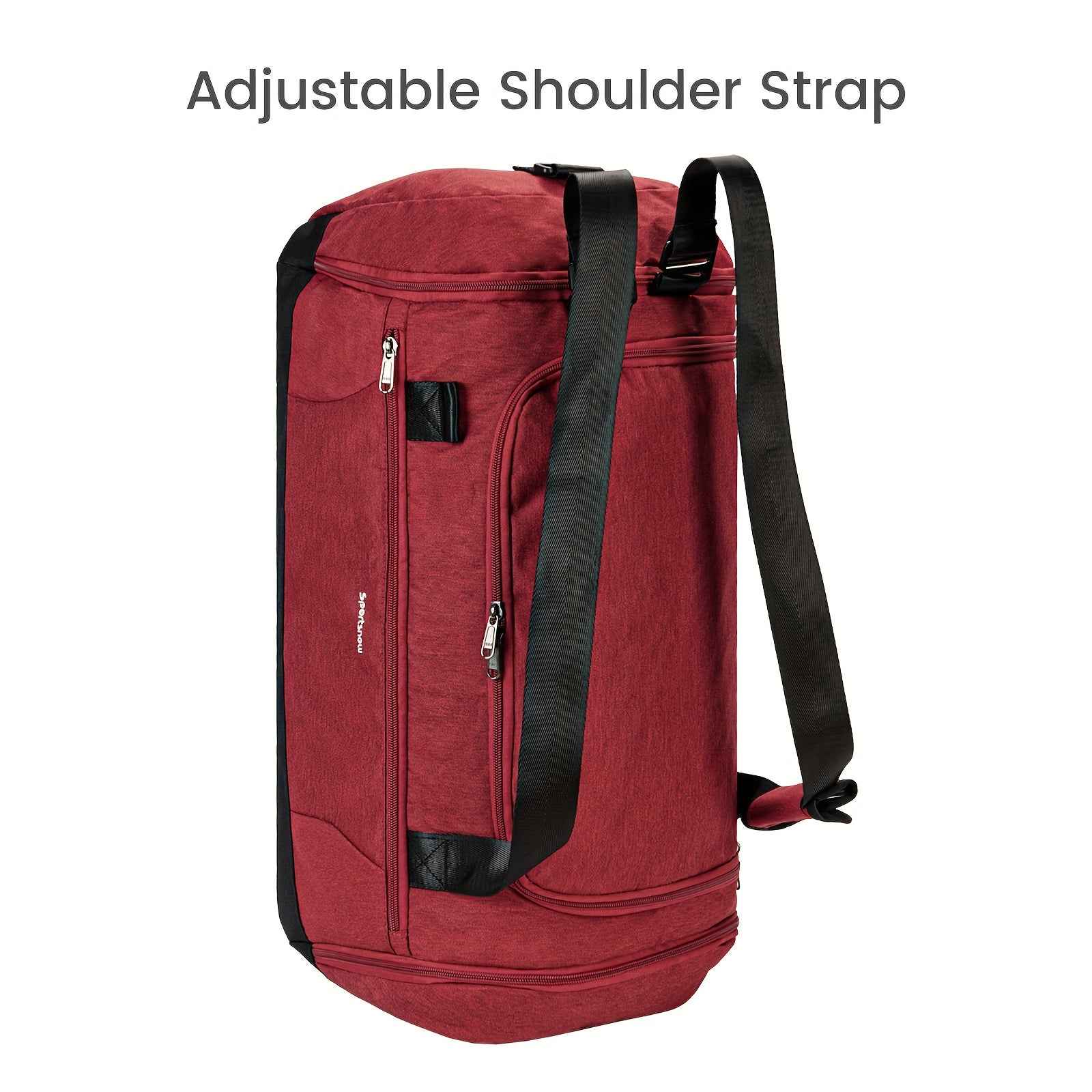 Portable Gym Travel Tote Bag Large Capacity Multi-functional Layered Design Essential for Fitness And Business Trips Unisex Thickened And Material Independent Shoe Compartment Side Pockets Foldable Portable Business And Casual Tote Bag Christmas Gift