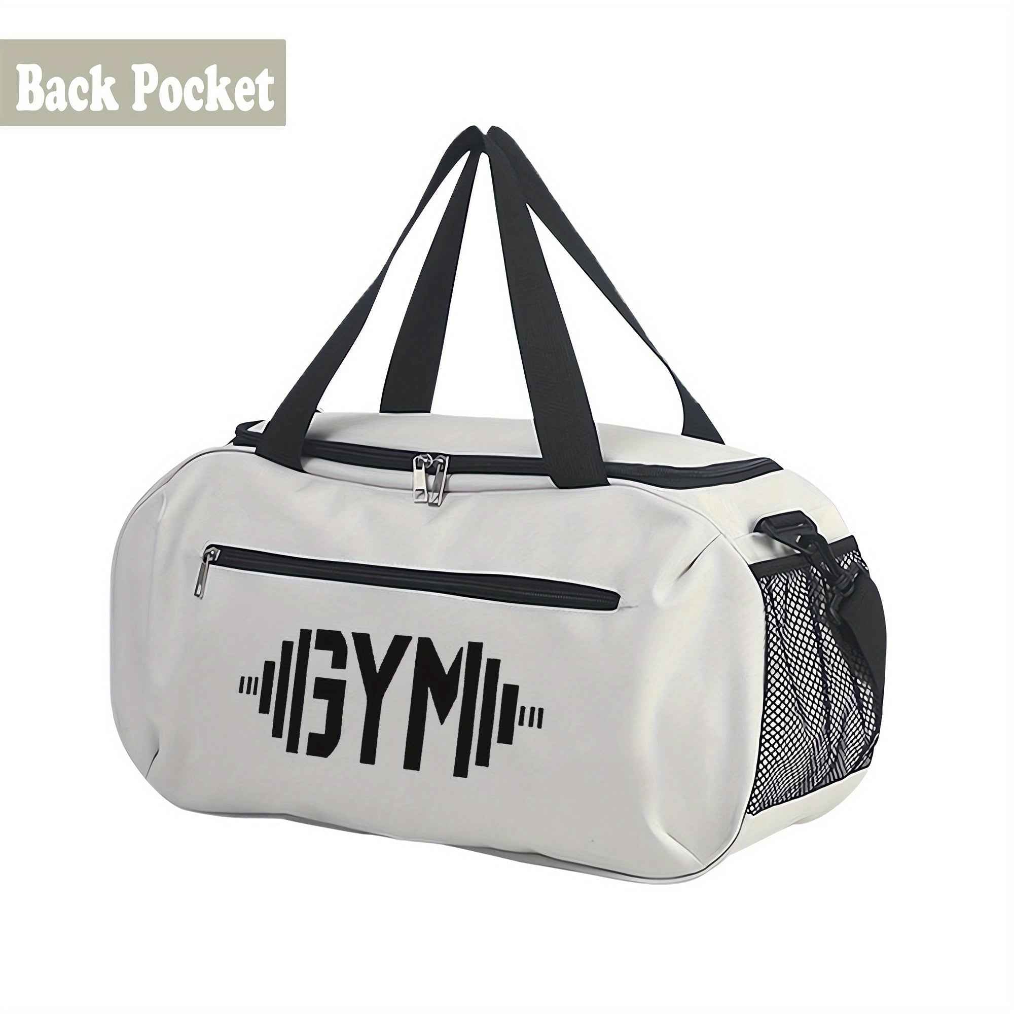 [Gym Dumbbells Print Duffel Bag] Gym Dumbbells Print Large-Capacity Lightweight Zipper Duffel Bag - Durable Polyester Gym & Travel Bag with Reinforced Handles, Machine Washable for Yoga, Training, College, Vacation, Gym Bag, Outdoor Sports Bag, Modern Duf
