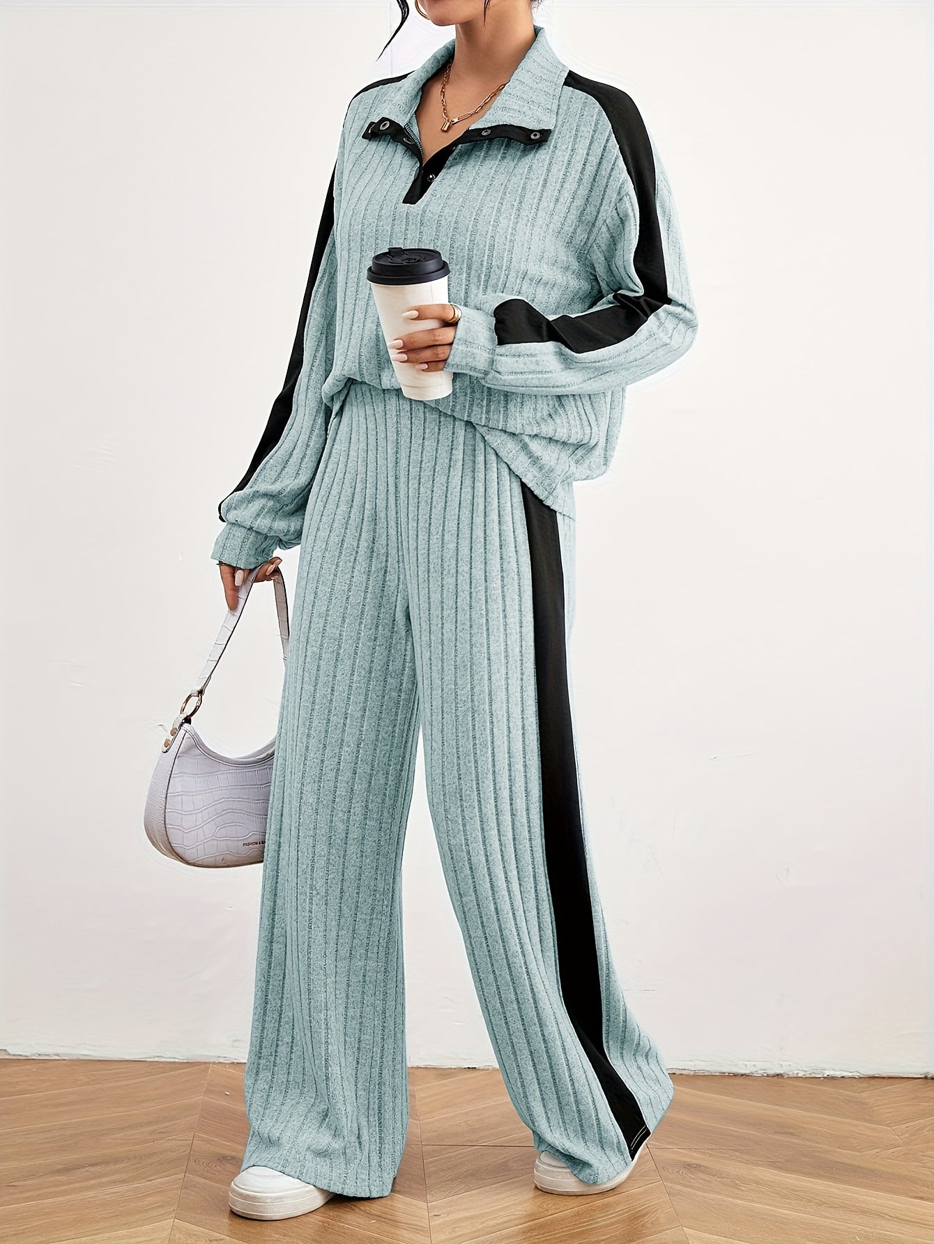 Effortless Chic Womens Casual Loungewear Sweat Set - IRON GODDESS