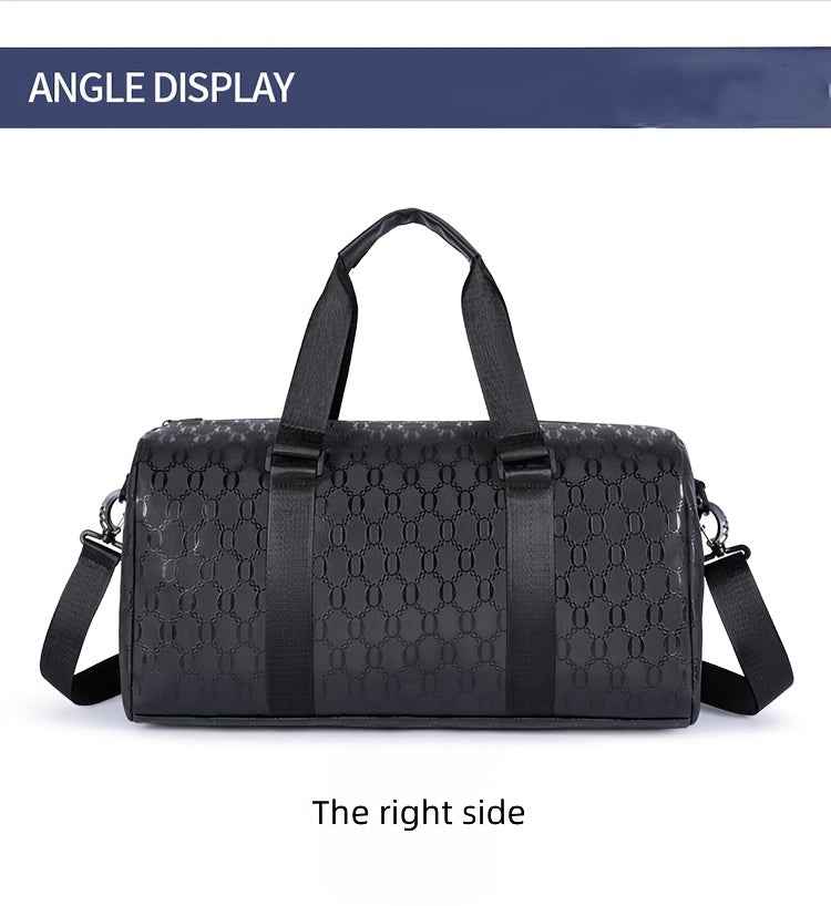 Men'S Large Tote Bag - Stylish Black Synthetic with Adjustable Shoulder Straps, Multiple Compartments & Tassel Detail, Perfect for Gym, Travel, and Everyday Use, Gym Bag, Versatile Carryall, Sleek Design, Durable Construction, Tote Bag Men, Travel Luggage