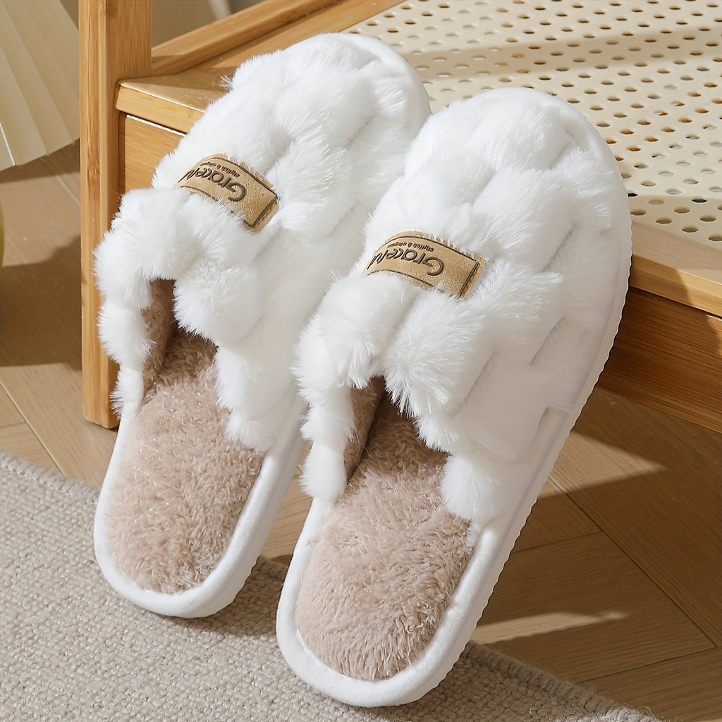 Cozy Plush Womens Slippers Warm NonSlip Comfort - IRON GODDESS