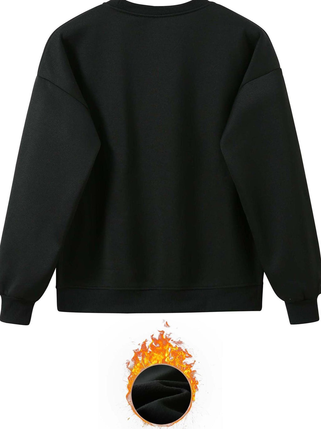 Letter Print TwoPiece Crew Neck Sweatshirt  Pants Set - IRON GODDESS