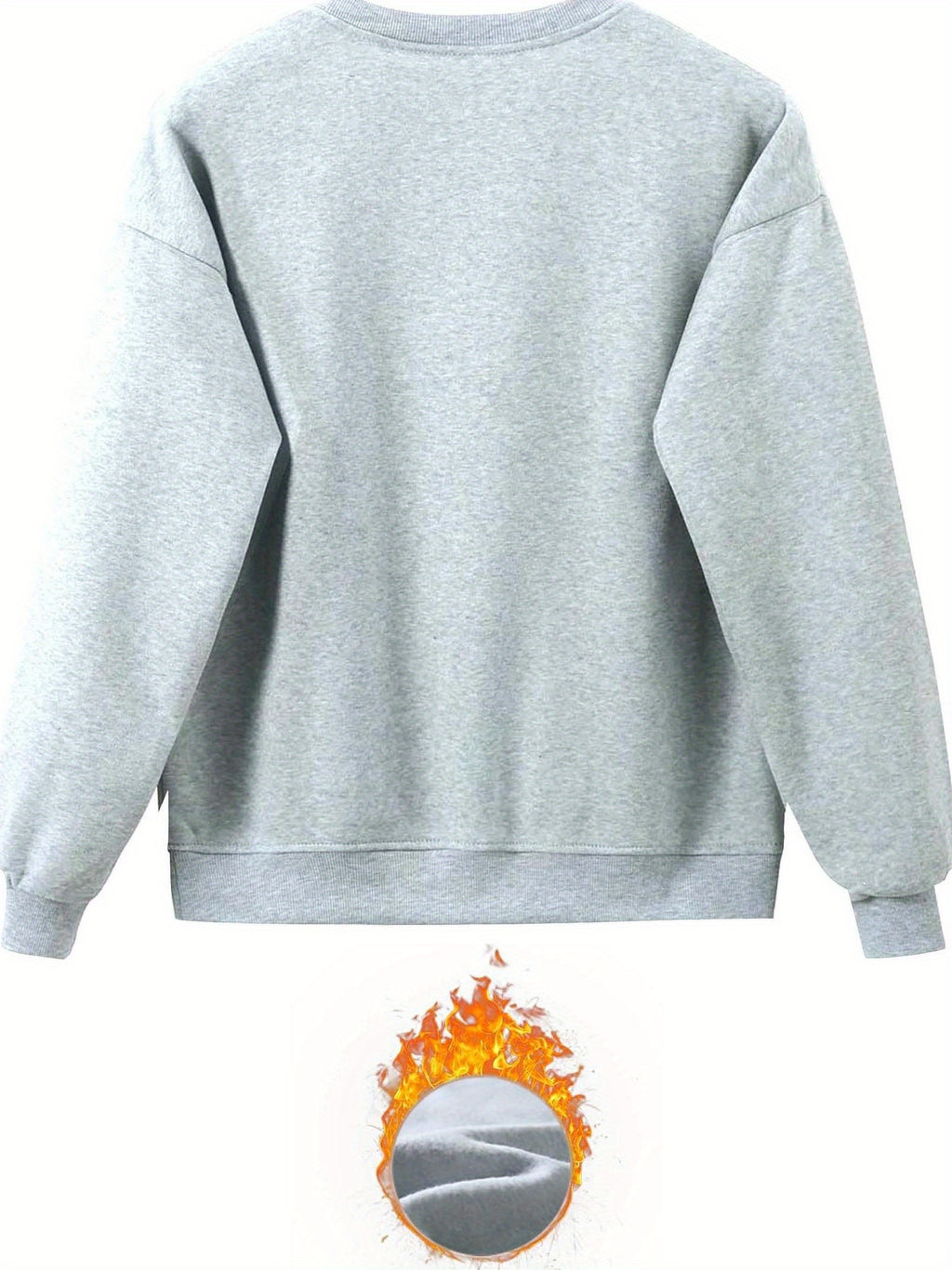 Letter Print TwoPiece Crew Neck Sweatshirt  Pants Set - IRON GODDESS