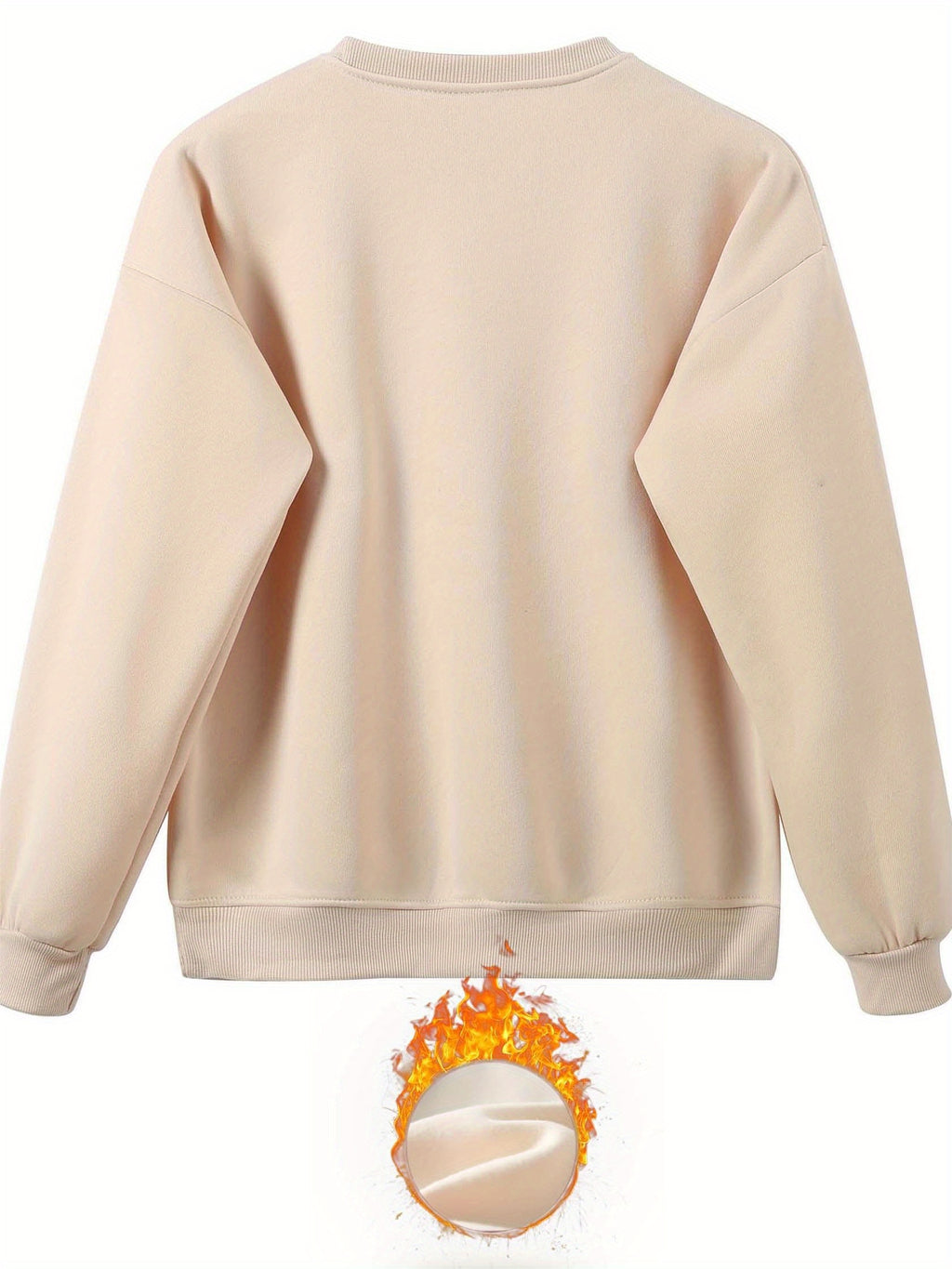 Letter Print TwoPiece Crew Neck Sweatshirt  Pants Set - IRON GODDESS