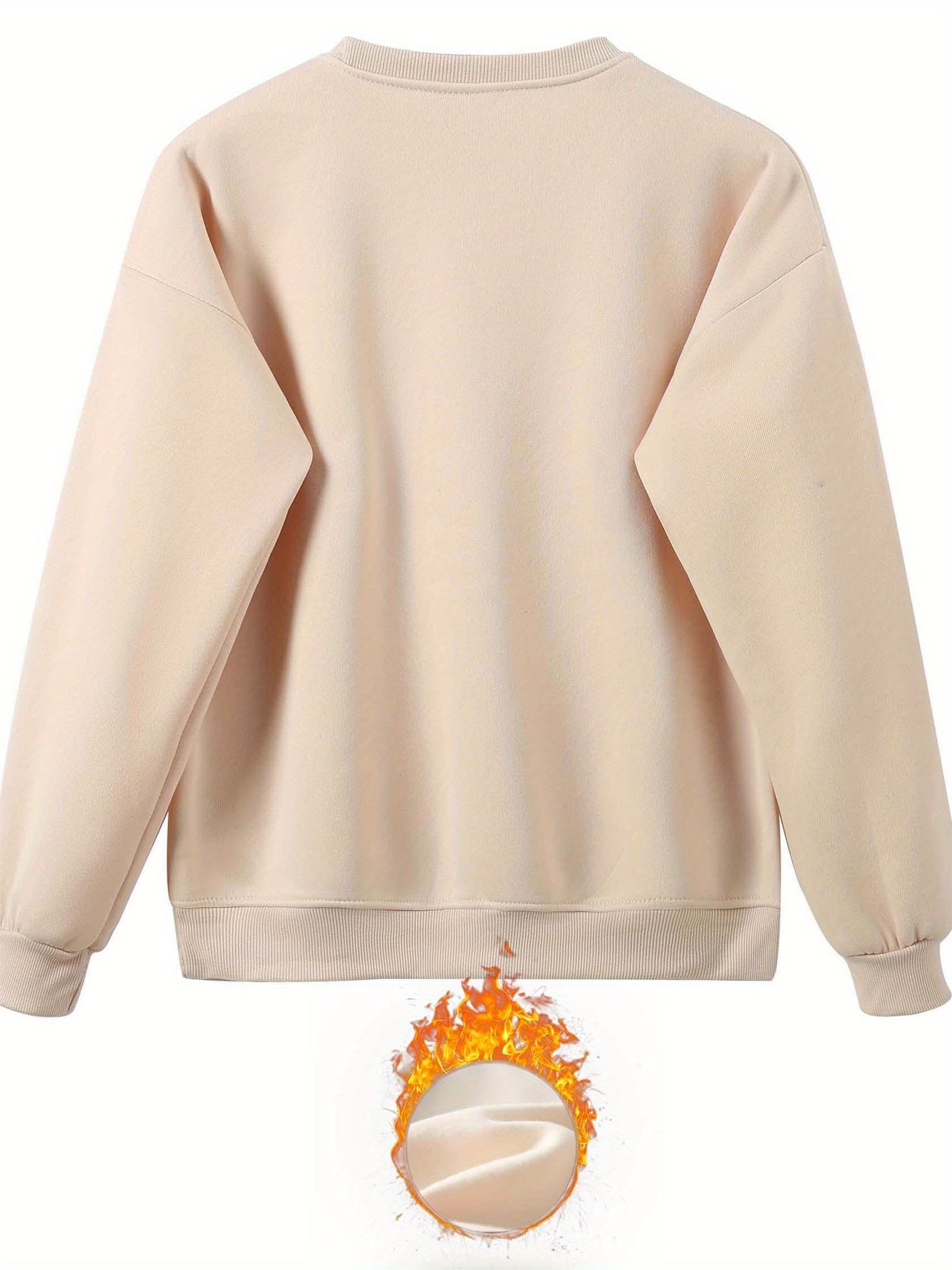 Letter Print TwoPiece Crew Neck Sweatshirt  Pants Set - IRON GODDESS