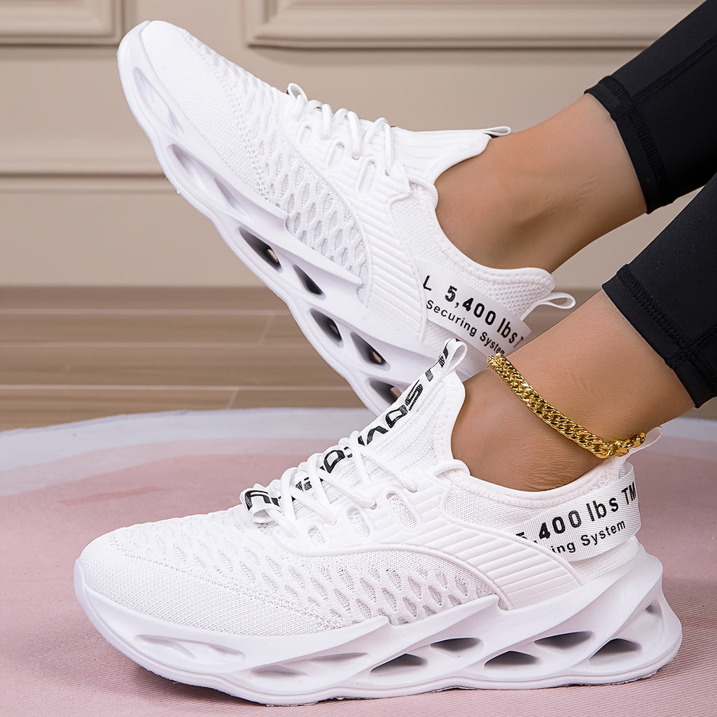 Breathable White LowTop Sneakers AllSeason Comfort - IRON GODDESS