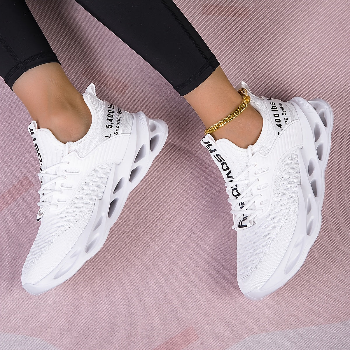 Breathable White LowTop Sneakers AllSeason Comfort - IRON GODDESS
