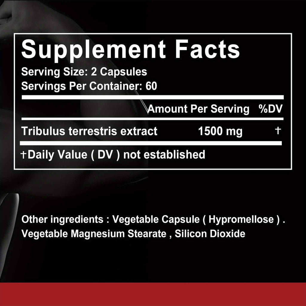 XEMENRY Tribulus 120 Capsules, 1500 for MG, Supports Healthy Fat Loss, Fitness Support, Bodybuilding Supplement, Easy to Take, Convenient Dosage, Pure, Quality Supplement, Herbal, Performance Booster, Active Lifestyle, Healthconscious, Vitamin And Supplem