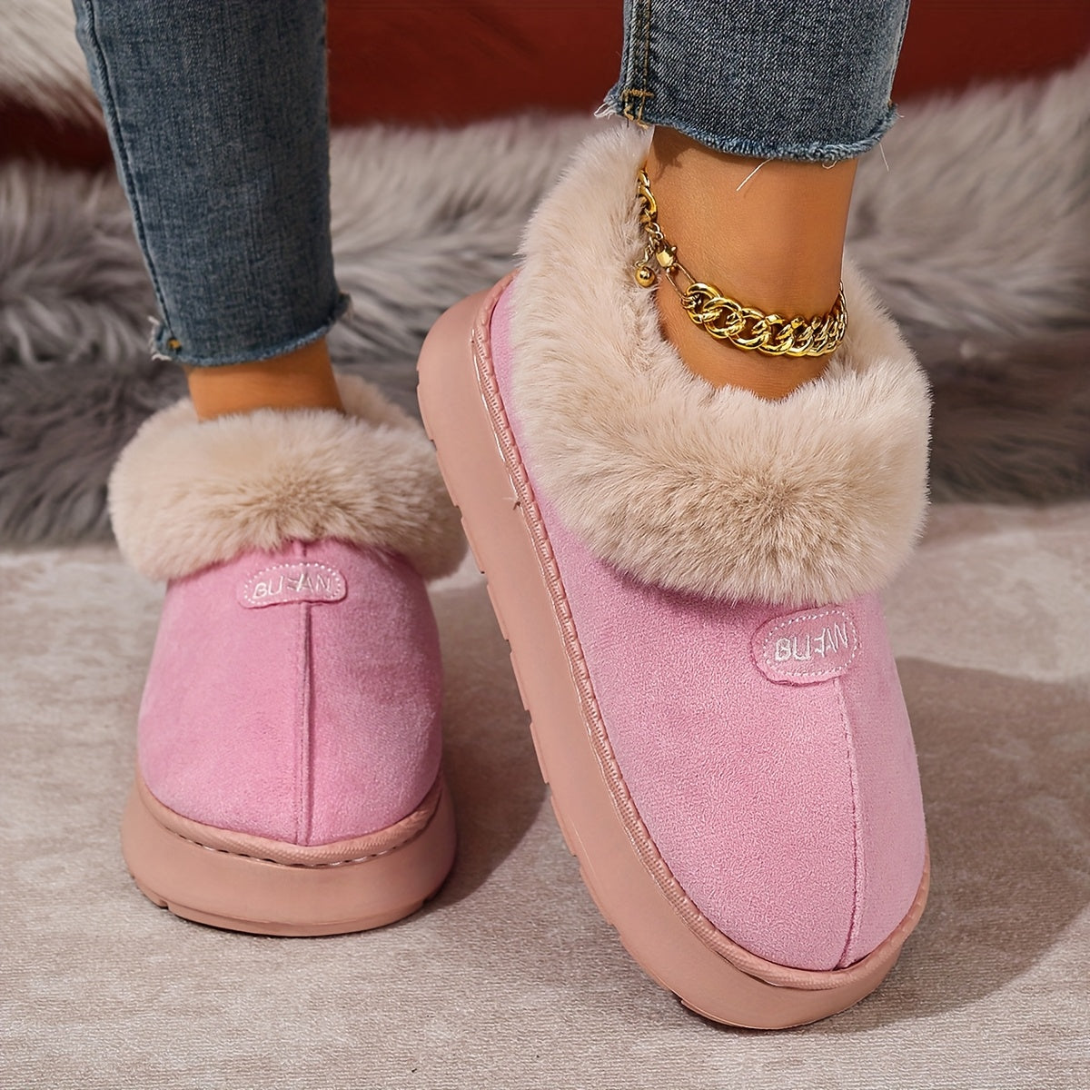 Cozy Plush Home Slippers Warm NonSlip CloudSoft Comfort - IRON GODDESS
