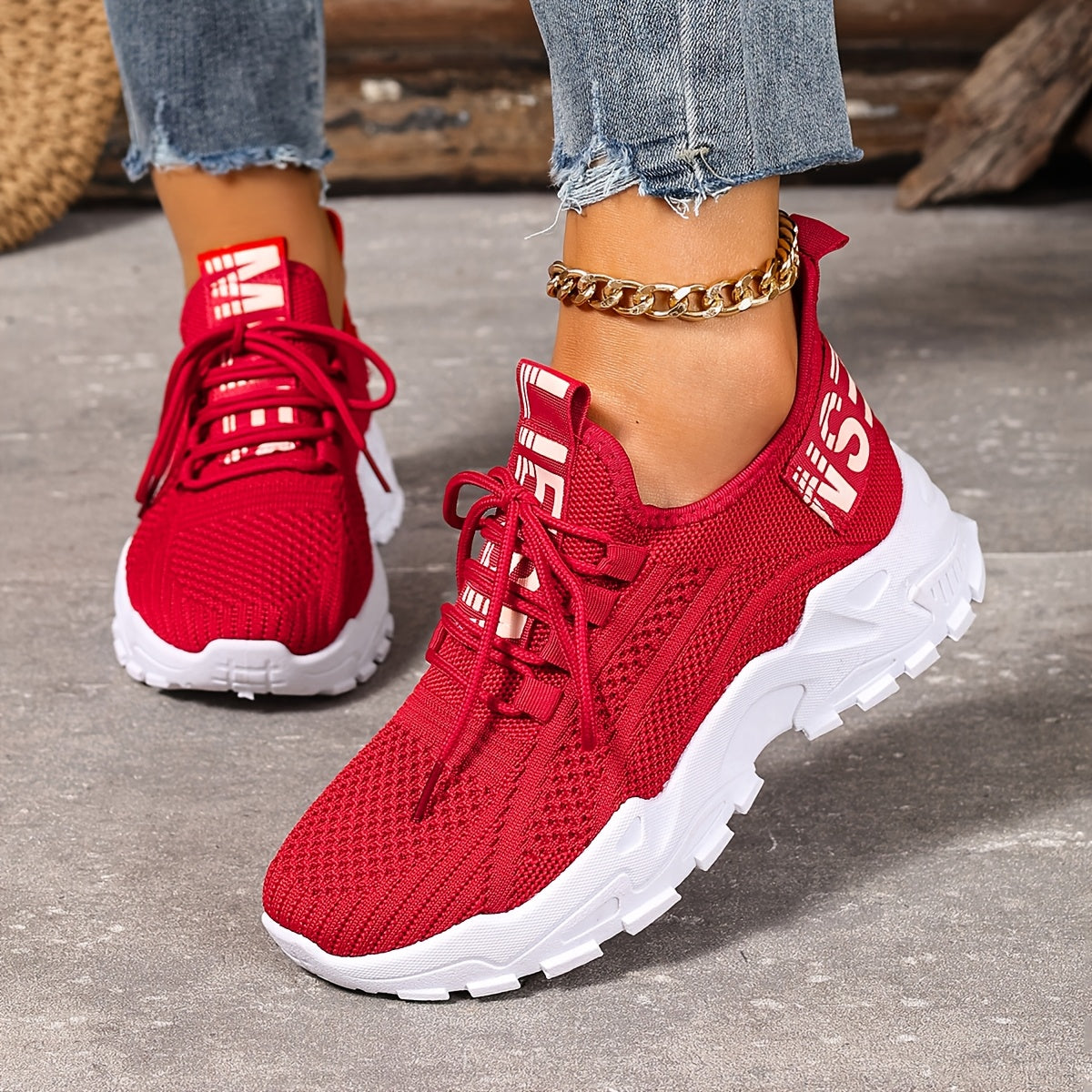 Lightweight Breathable Womens SlipOn Casual Sneakers - IRON GODDESS