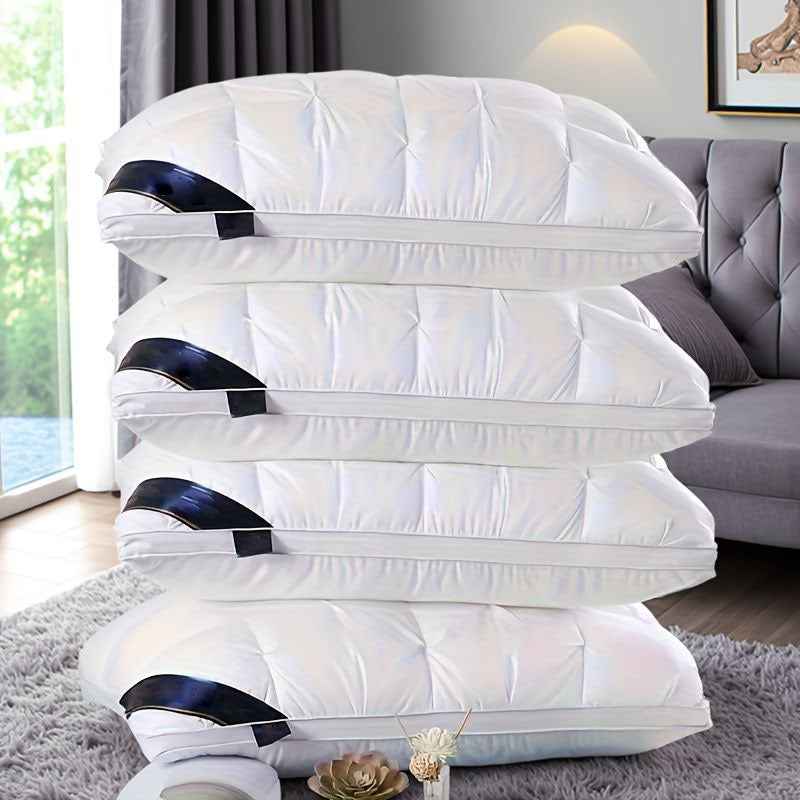 1pc/2pcs/4pcs Luxurious Hotel Quality Neck Support Pillows, Suitable for Deep Sleep And Comfort, Sleep Massage Pillow Core, Moisture Absorbing Breathable Household Bedding Pillow Suitable For Living Room, Bedroom, Home Decoration